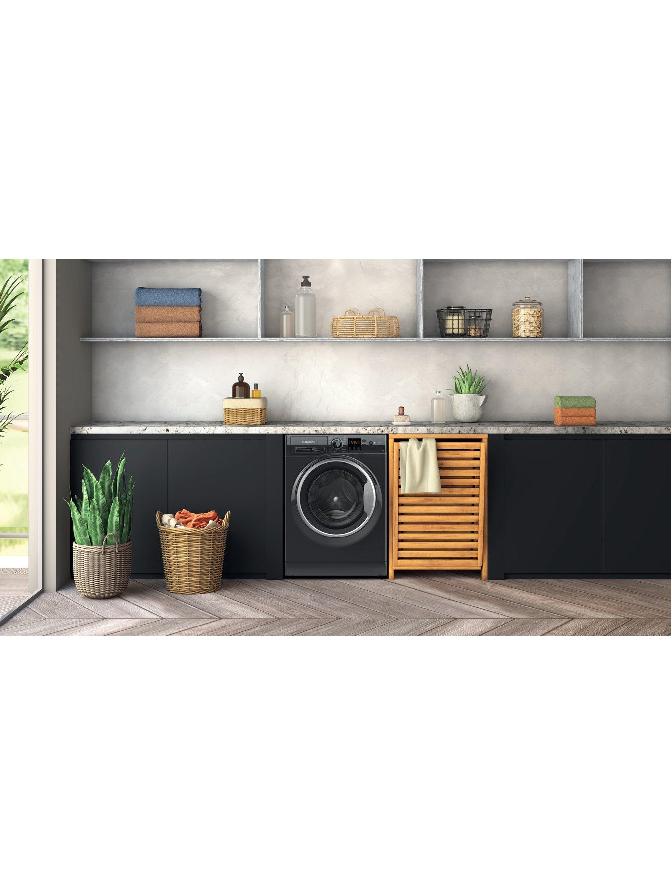 Image 3 of 8 of Hotpoint Anti-Stain NSWM7469BSUK 7kg Load, 1400 Spin Washing Machine - Black - A Rated