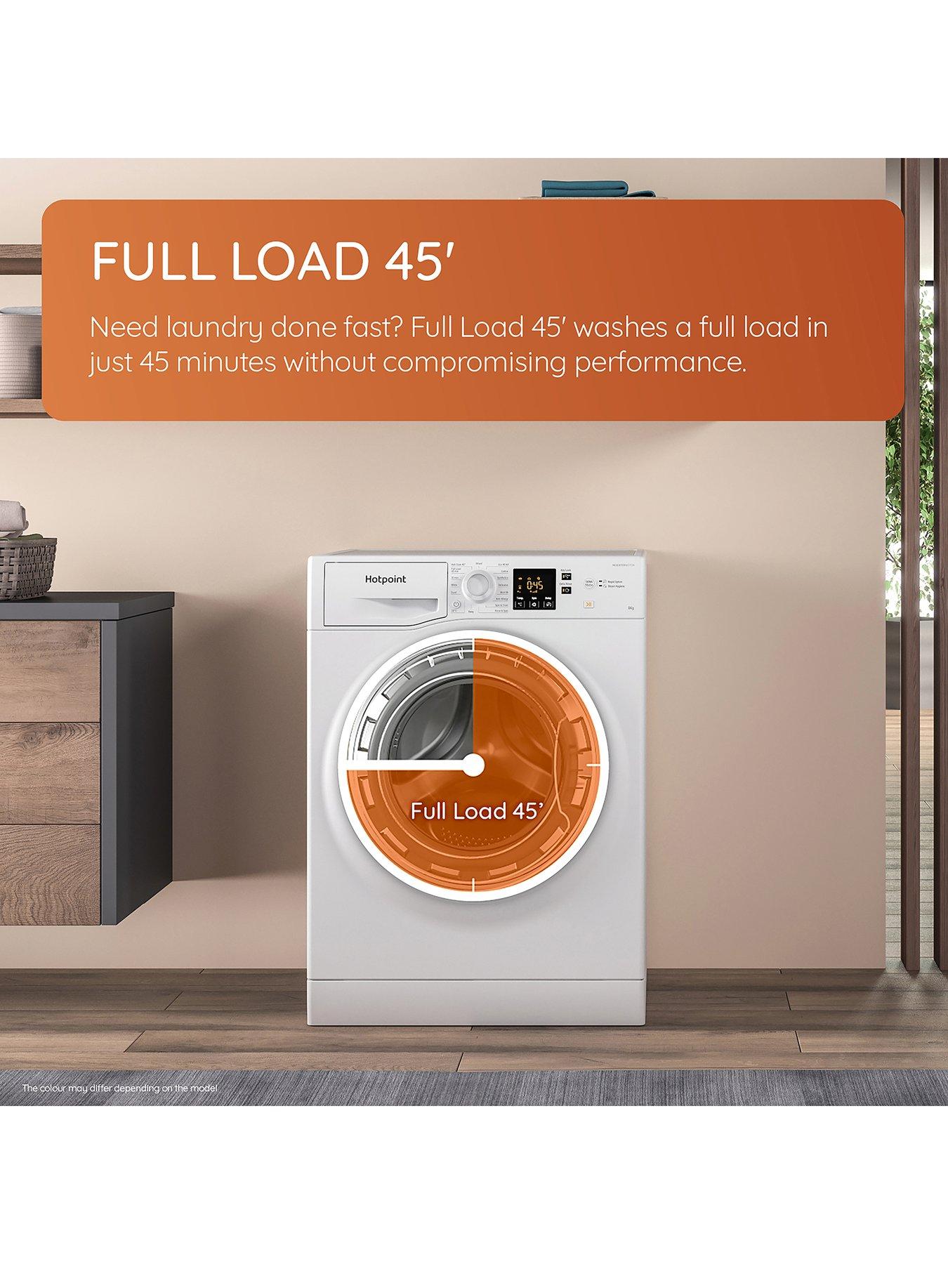 Image 6 of 8 of Hotpoint Anti-Stain NSWM7469BSUK 7kg Load, 1400 Spin Washing Machine - Black - A Rated