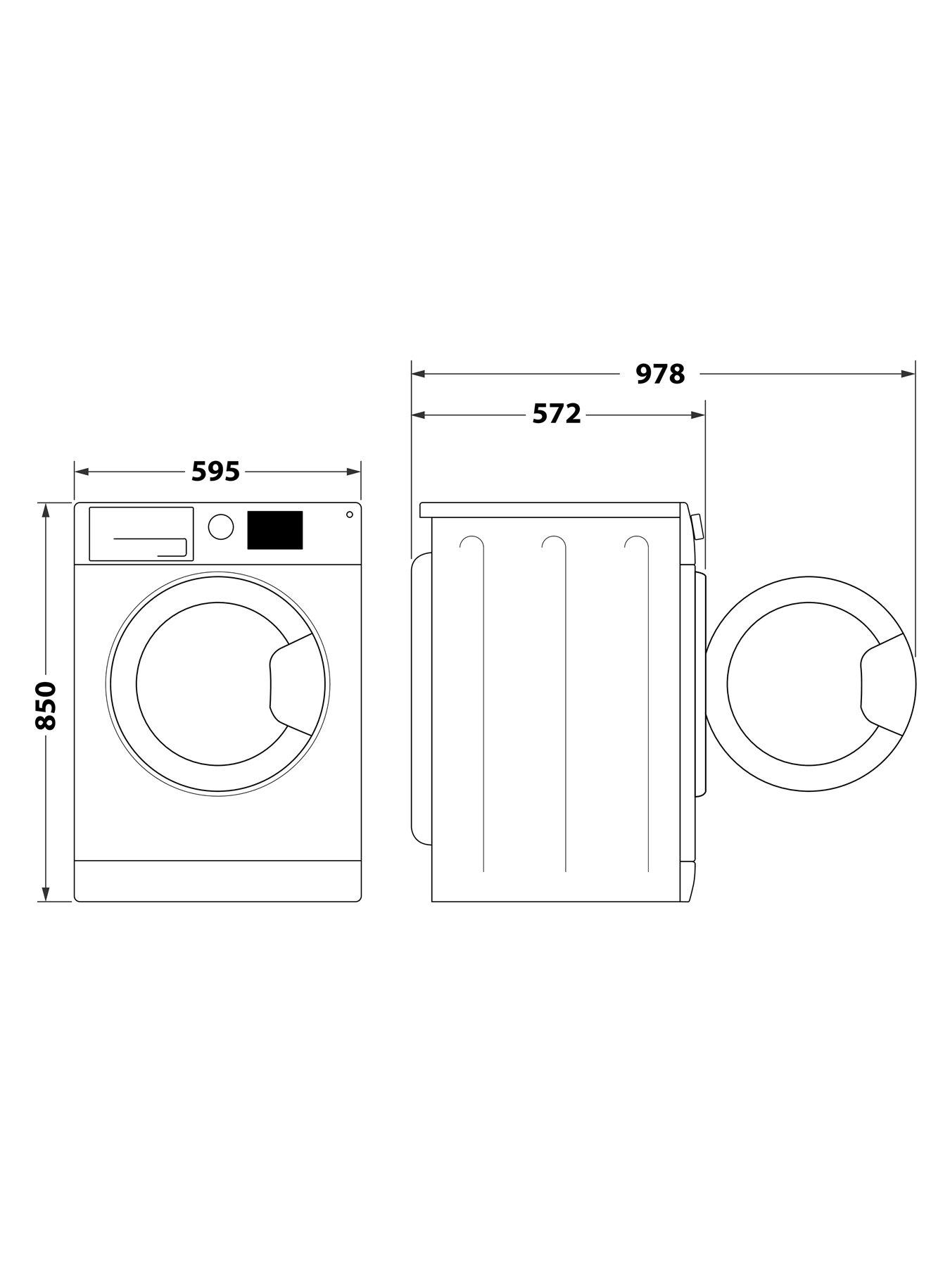 Image 7 of 8 of Hotpoint Anti-Stain NSWM7469BSUK 7kg Load, 1400 Spin Washing Machine - Black - A Rated