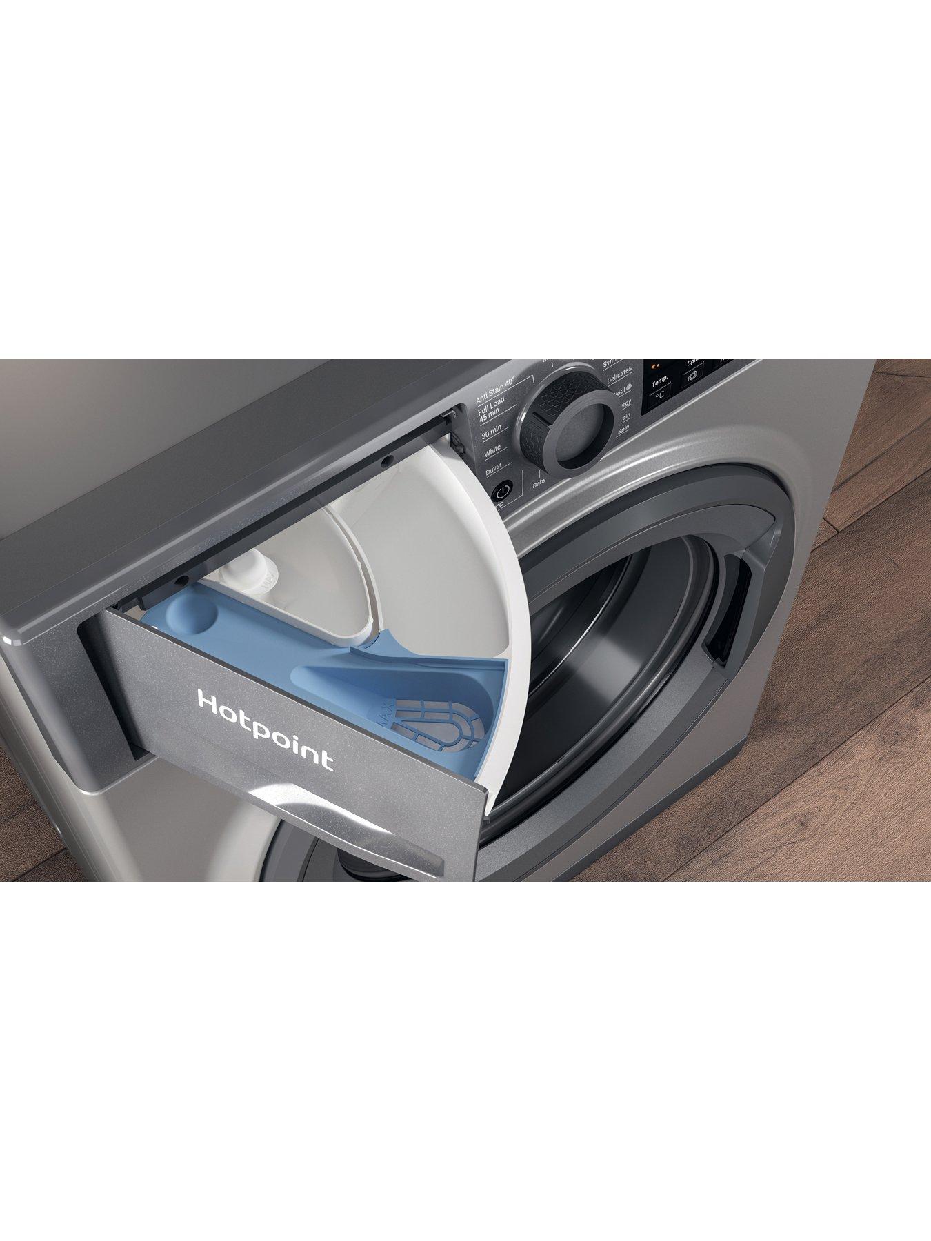 Image 5 of 8 of Hotpoint Anti-Stain NSWM846GGUK 8kg Load, 1400 Spin&nbsp;Washing Machine - Graphite - A Rated