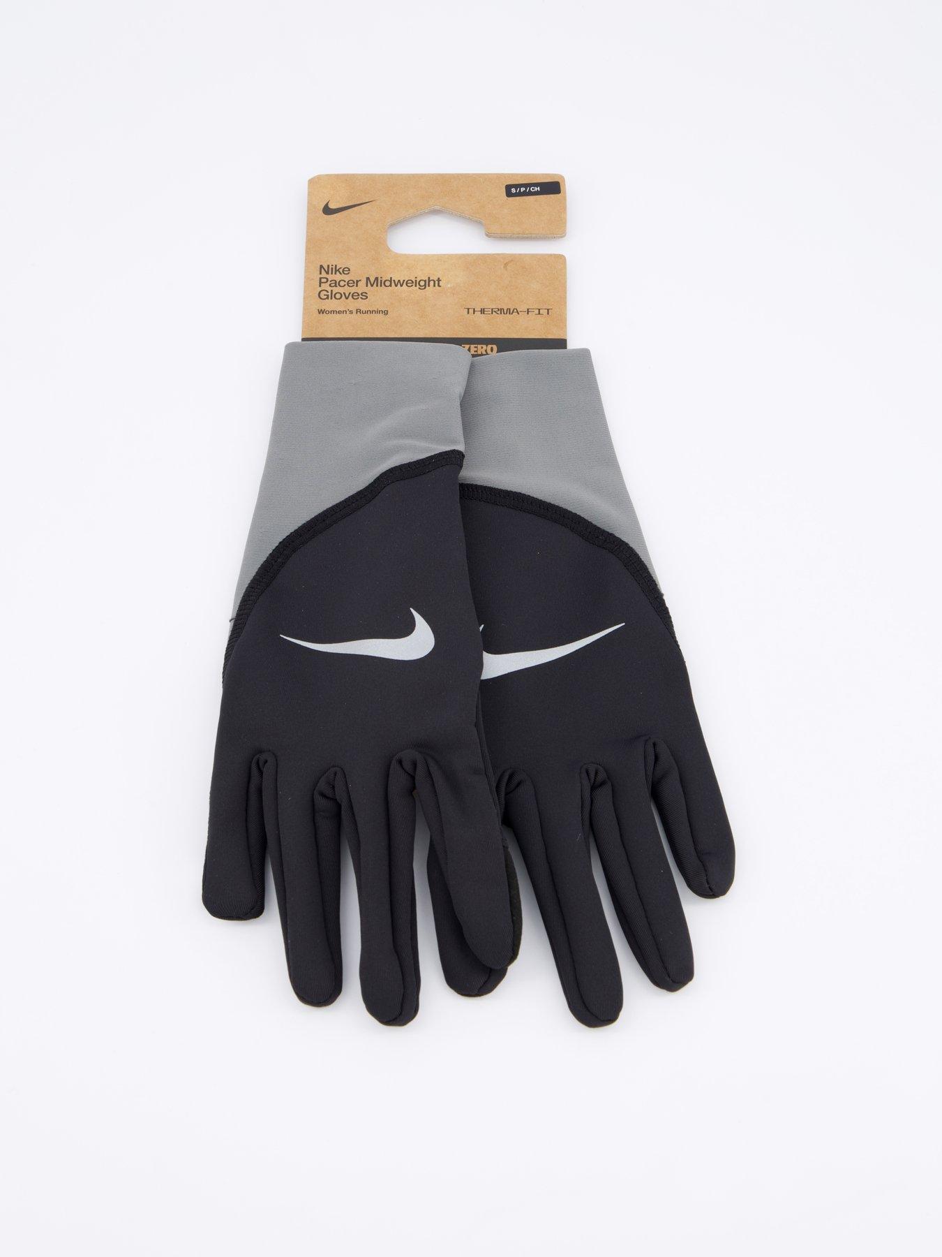 Image 2 of 4 of Nike Womens Running Pacer Midweight Gloves - Black