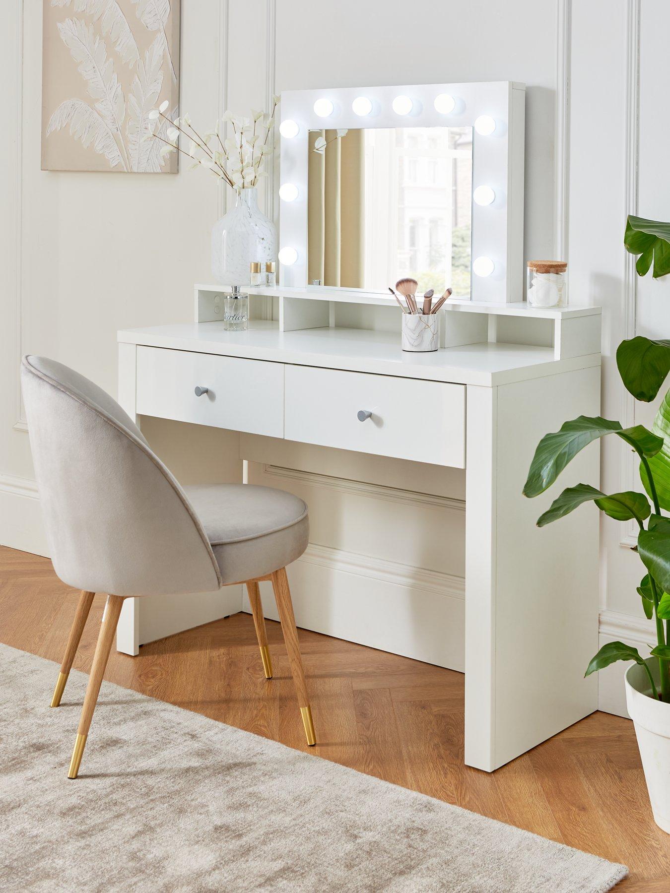 undefined Immy Dressing Table With Lit Mirror - FSC Certified