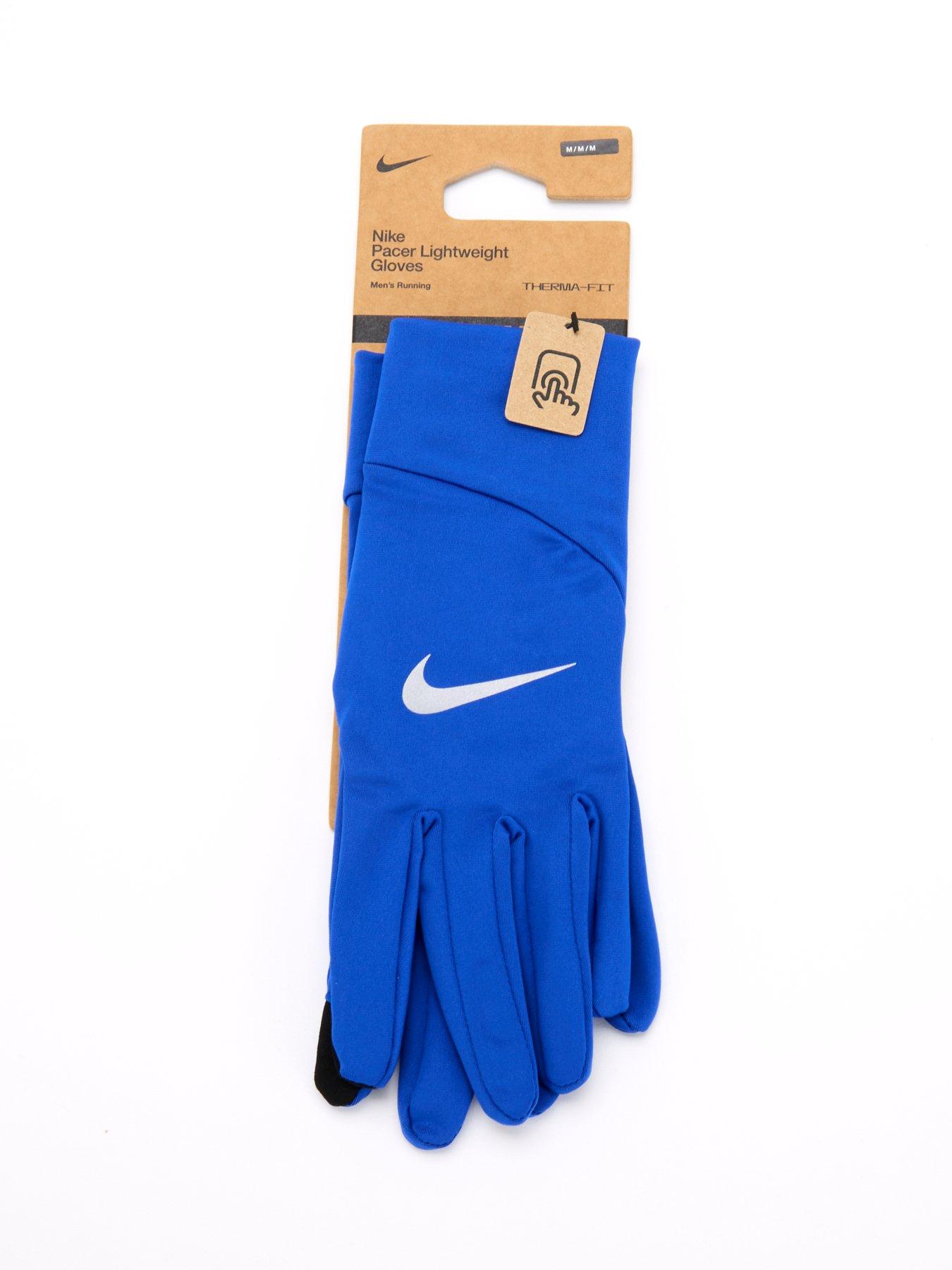 Nike Mens Running Pacer Lightweight Gloves Blue Very