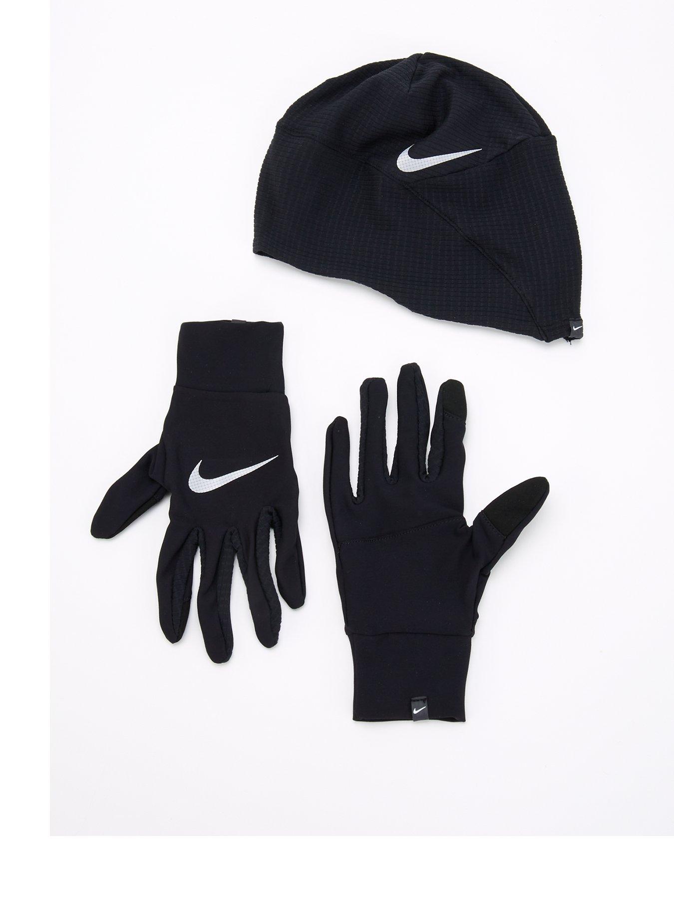 Nike Mens Running Essentials Hat And Glove Set Very