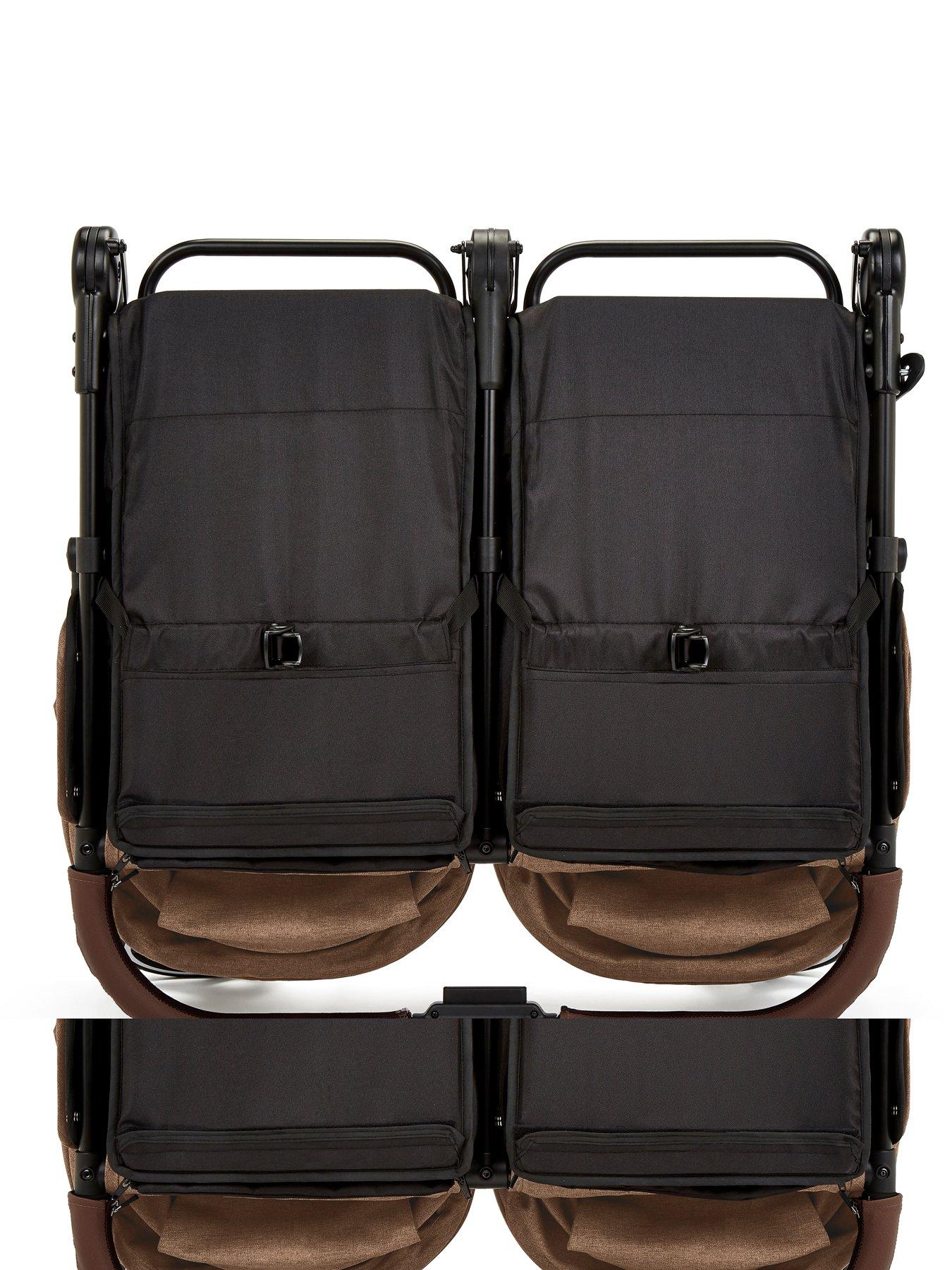 Image 7 of 7 of Ickle Bubba Venus Max Double Stroller - Black / Biscuit / Tan