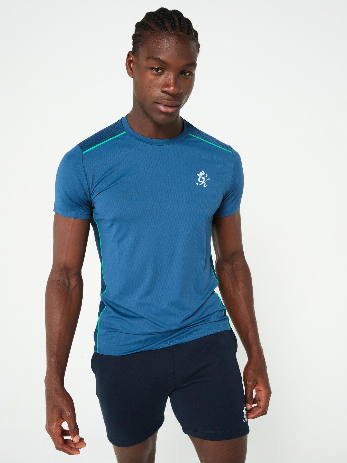 Gym King Mens Flex Tee Blue Very