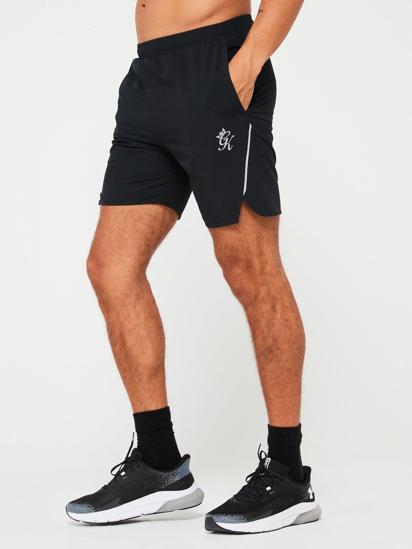 Gym King Mens Flex Short Black silver Very