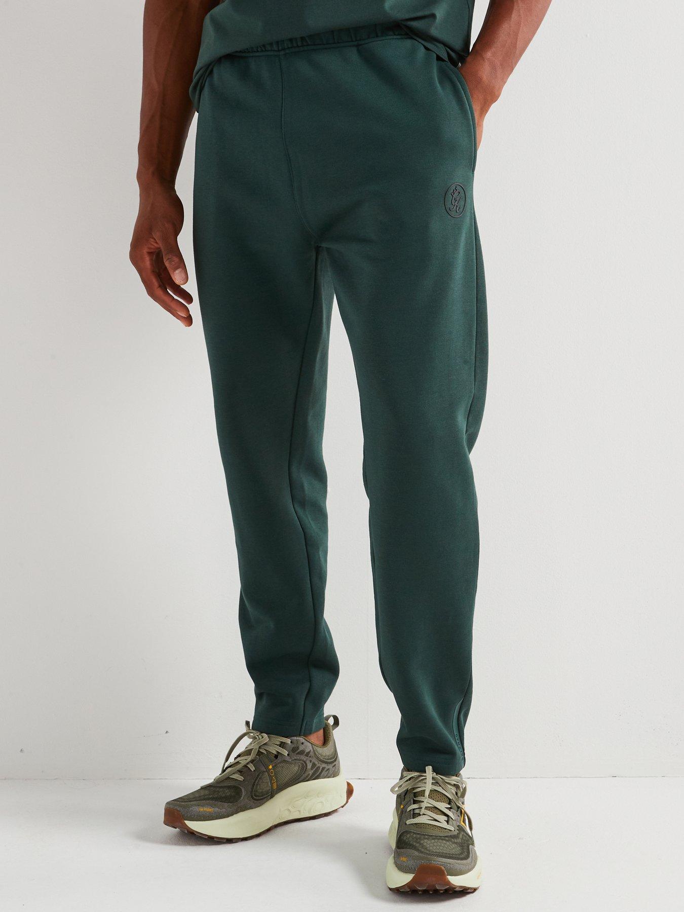 undefined Mens Pro Logo Fleece Jogger - Deep Forest Green