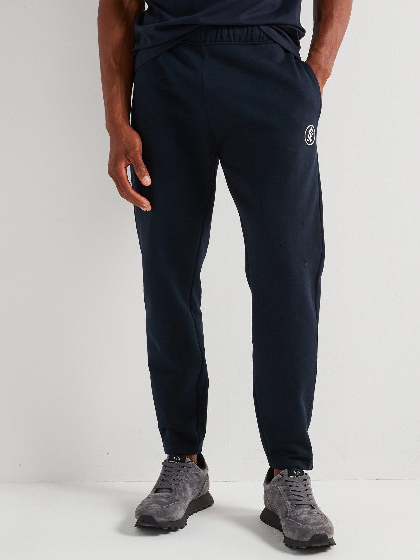 undefined Mens Pro Logo Fleece Jogger - Ink Blue