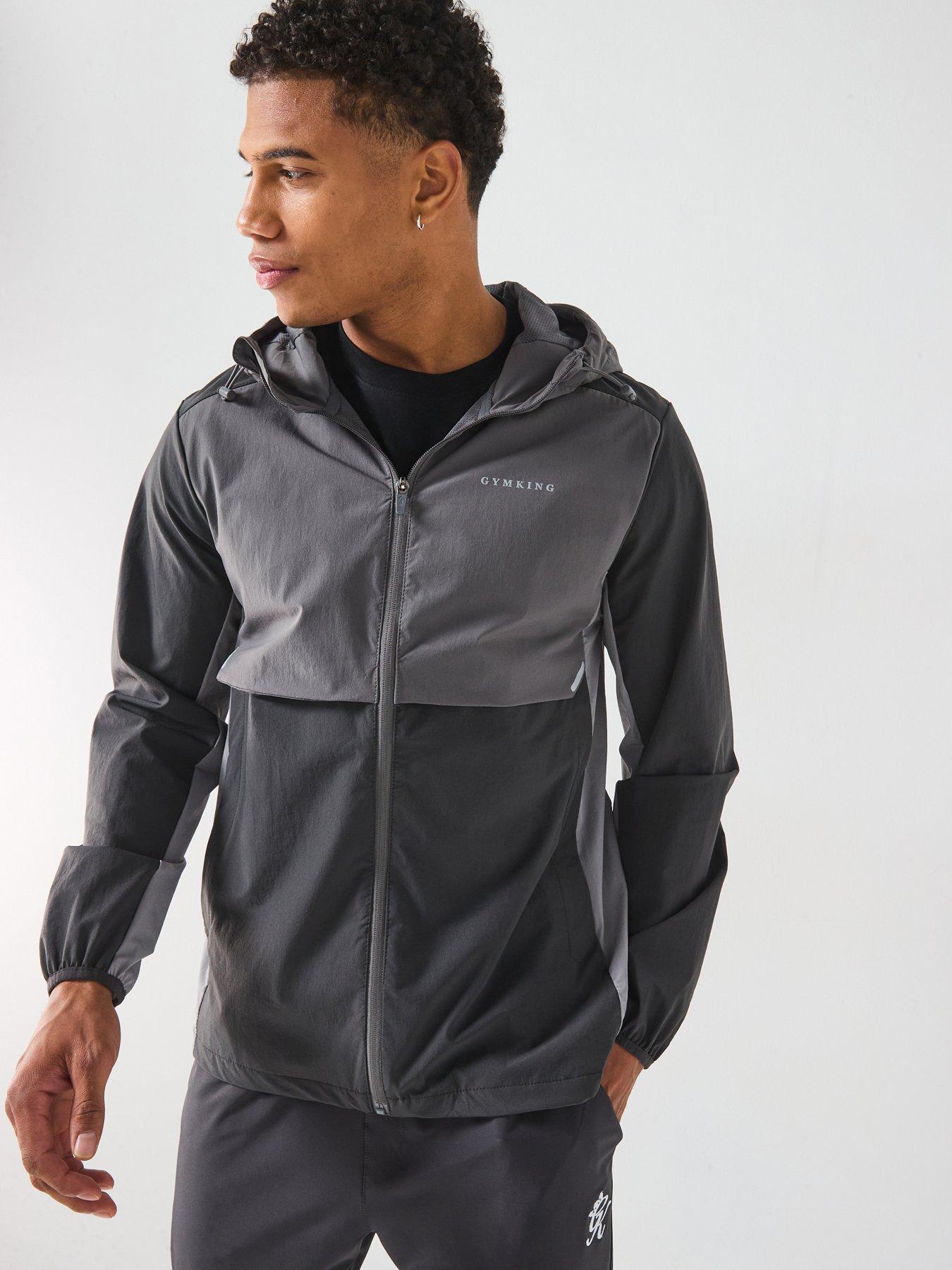undefined Mens Advance Tracksuit Top - Black/fossil Grey