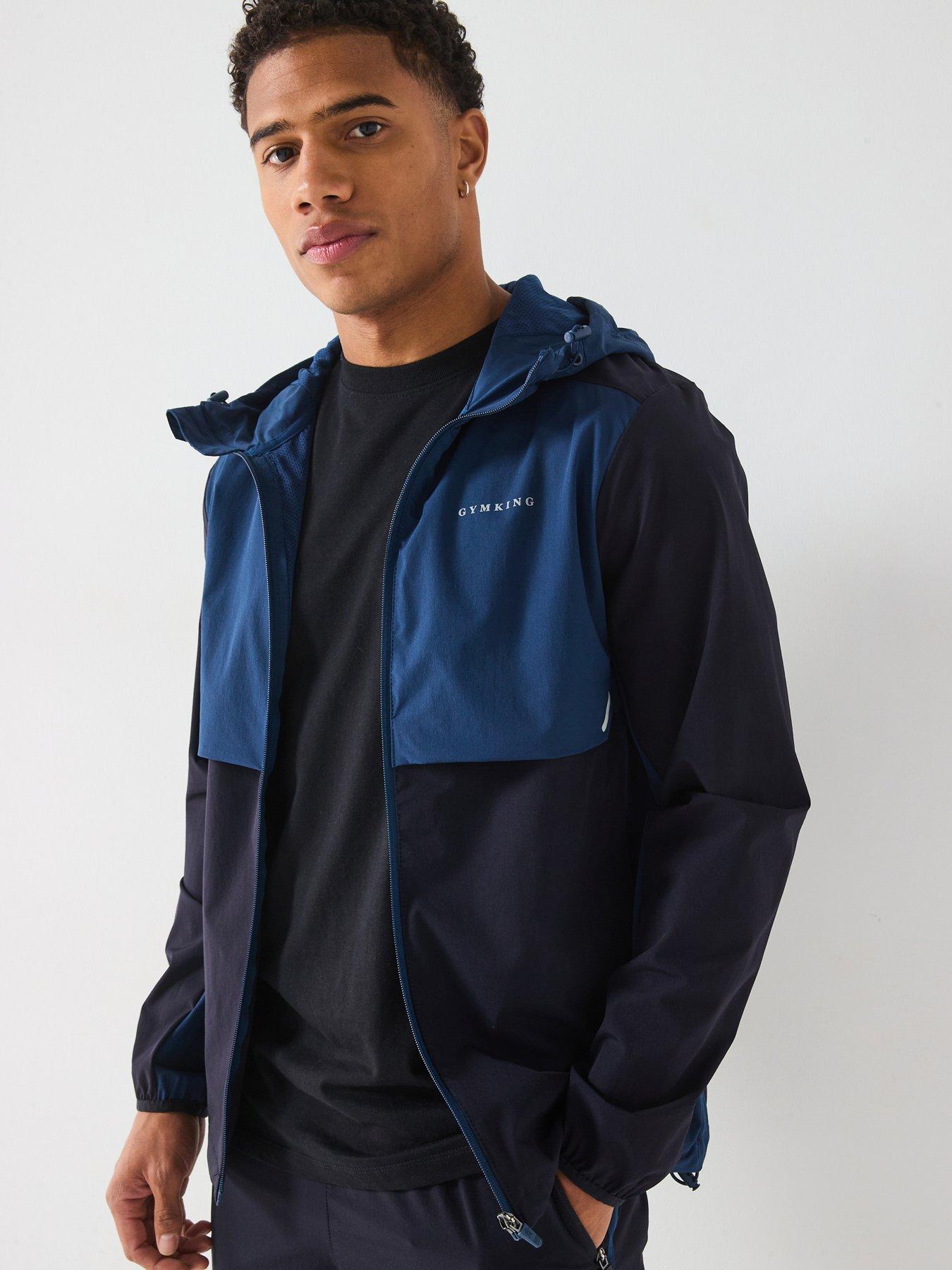 Gym King Mens Advance Tracksuit Top Navy estate Blue Very