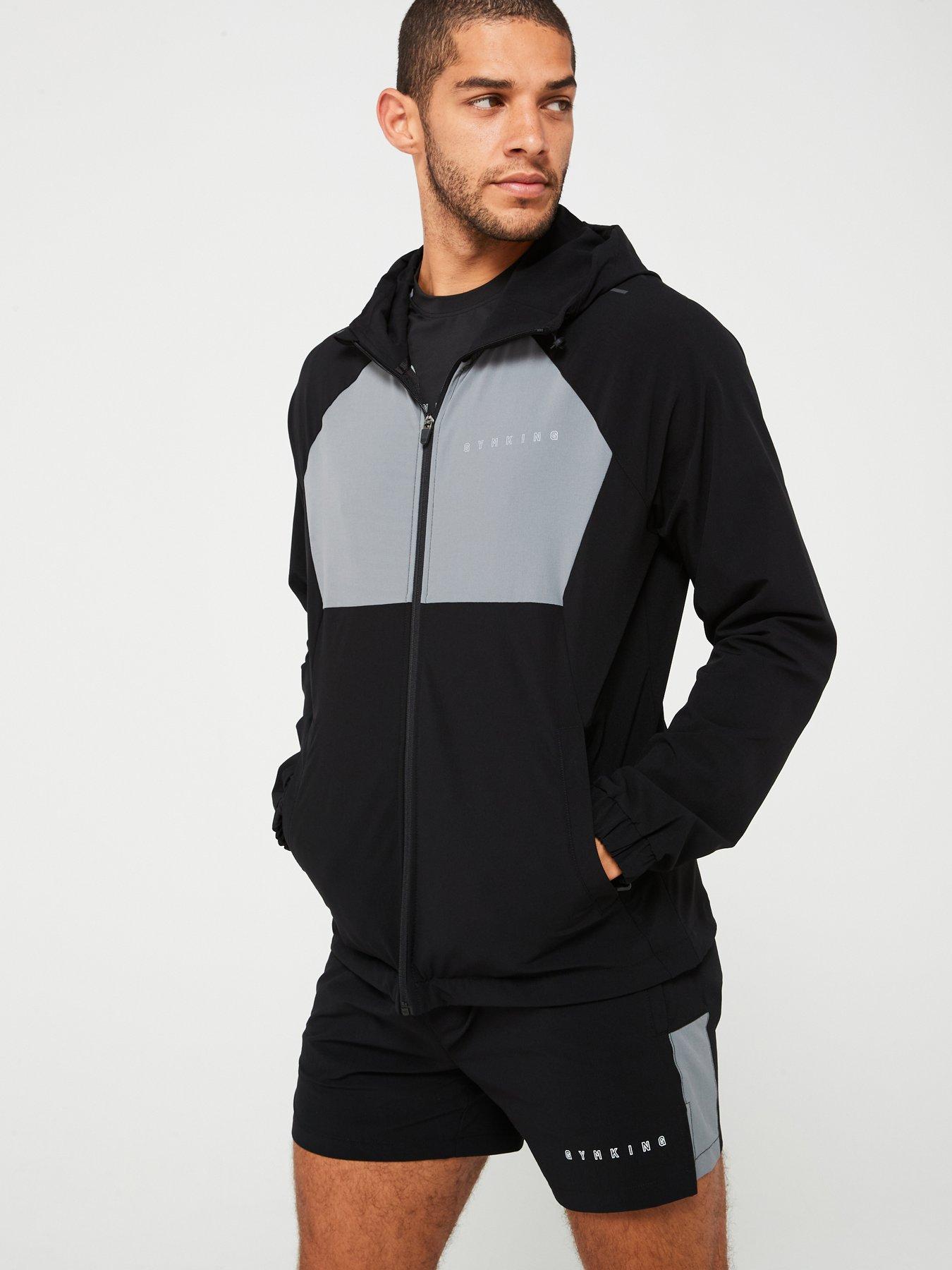 Gym King Mens React Woven Jacket Black Very