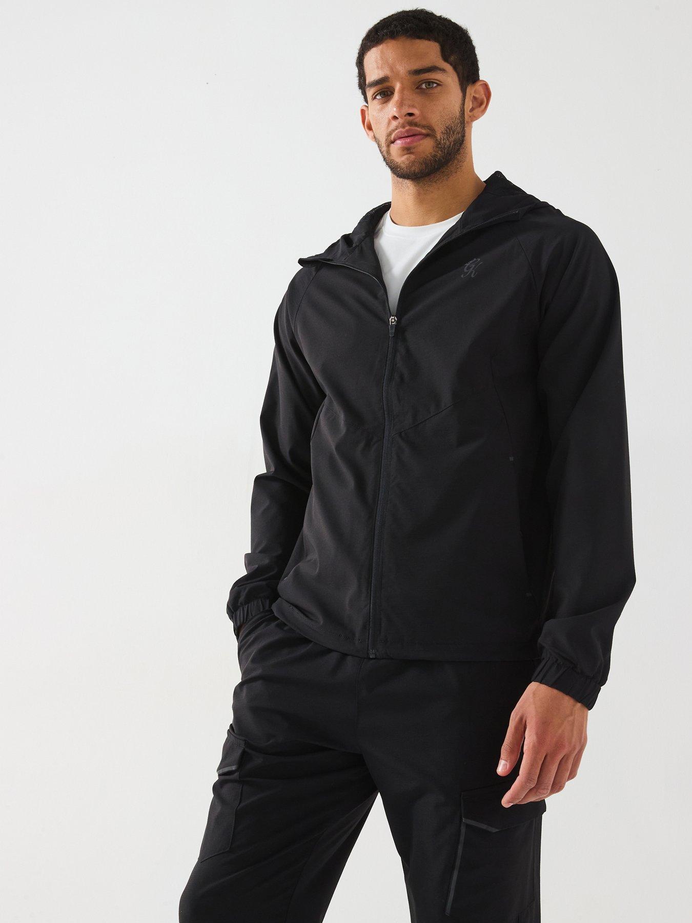 Image 1 of 6 of Gym King Men's Elite Ripstop Tracksuit Top - Black
