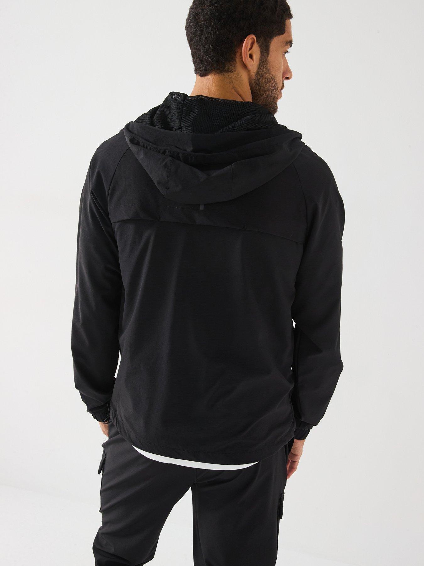 Image 2 of 6 of Gym King Men's Elite Ripstop Tracksuit Top - Black