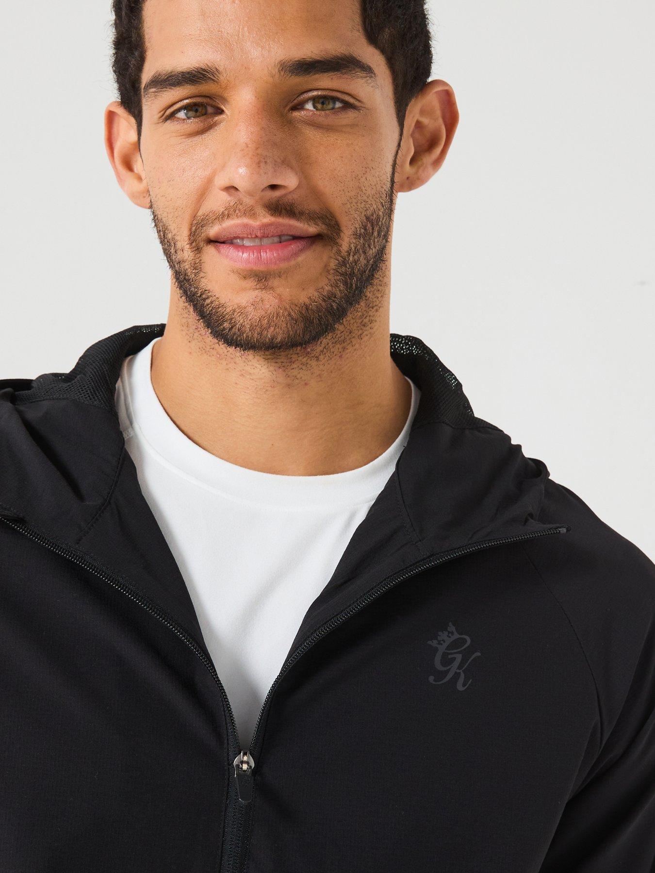 Image 4 of 6 of Gym King Men's Elite Ripstop Tracksuit Top - Black