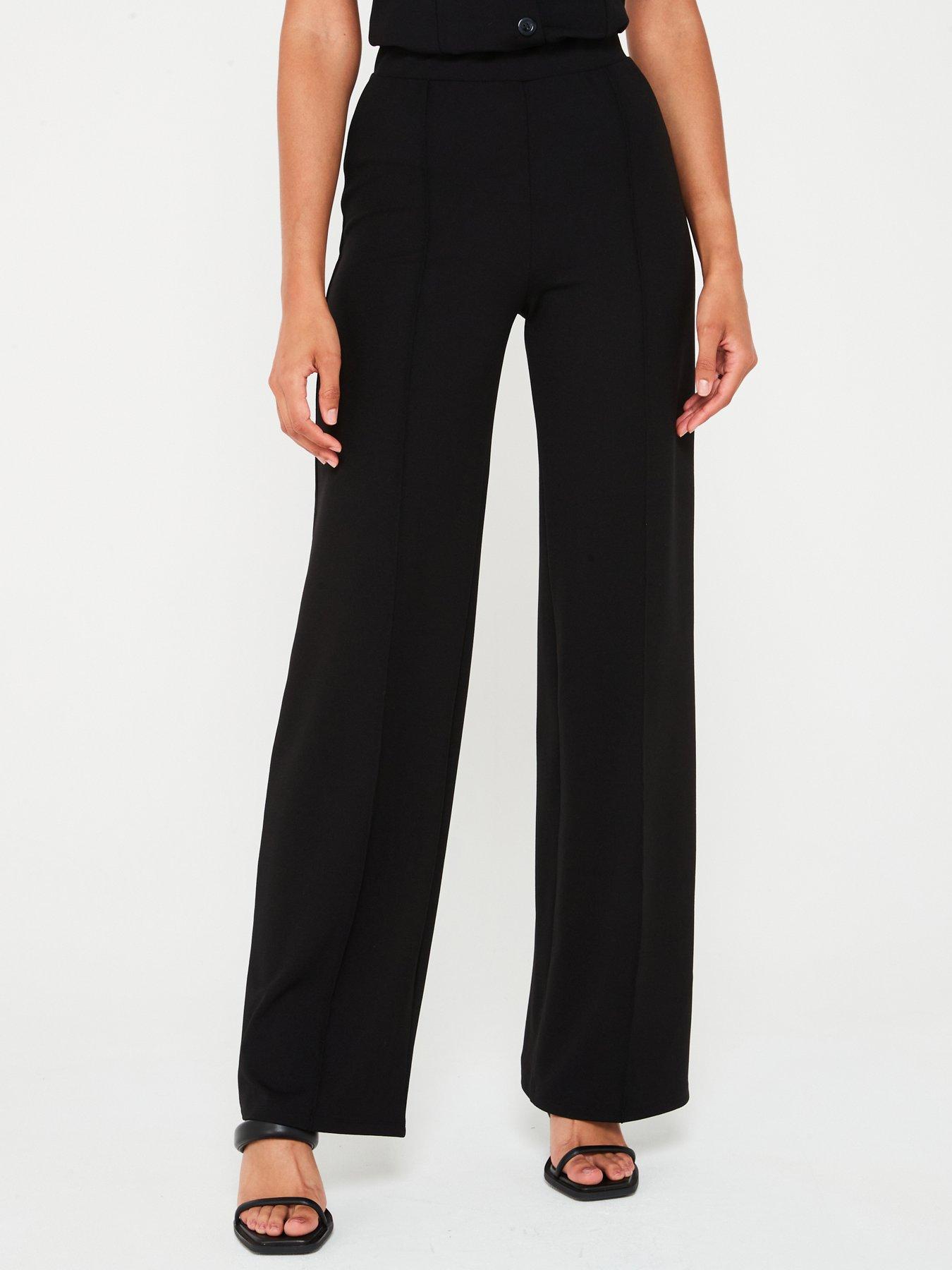 Ladies black evening trousers uk best sale