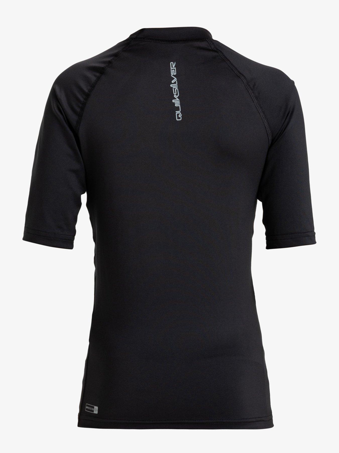 Boys Everyday Upf50 Short Sleeve Rash Vest Black