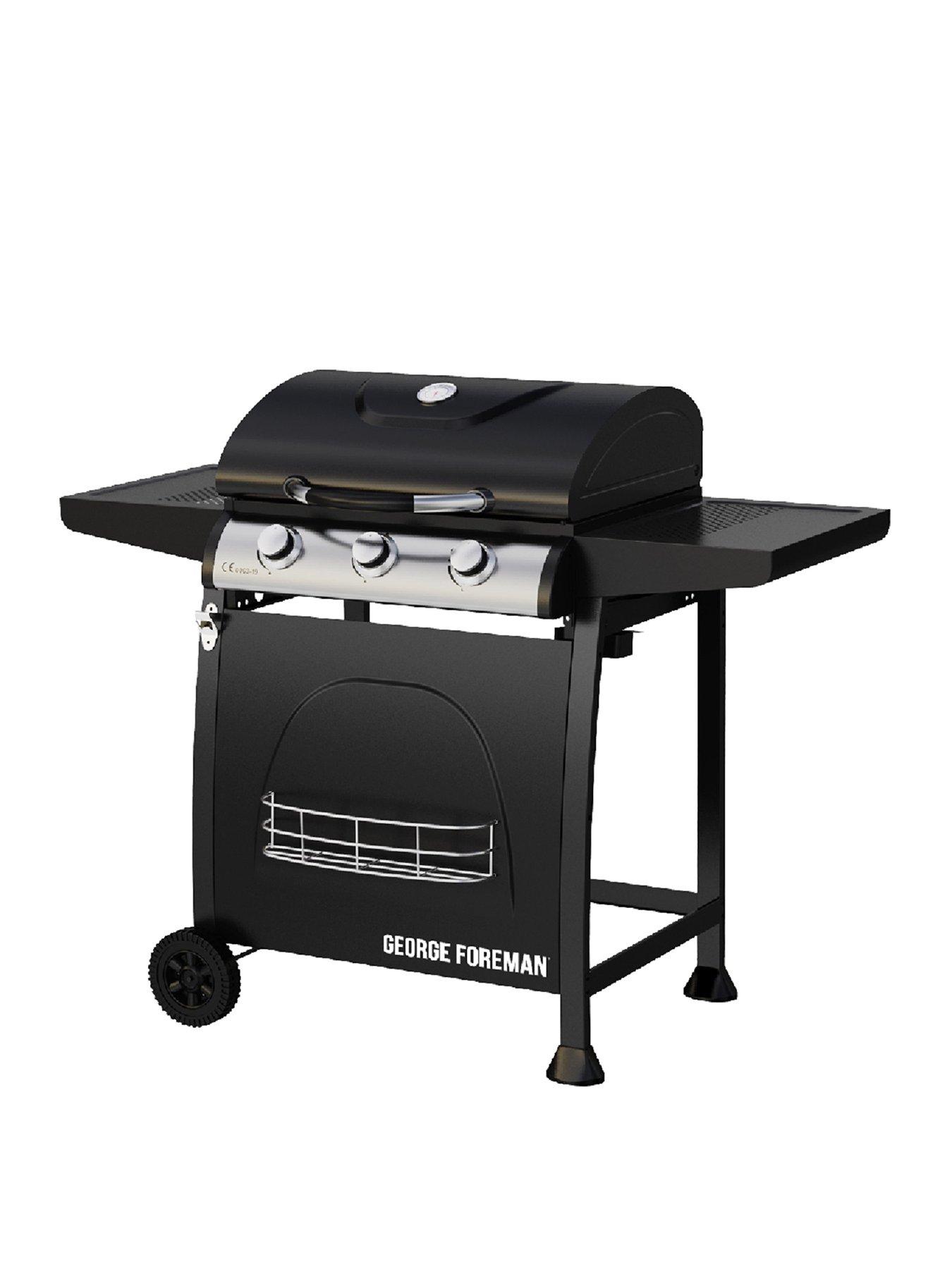 Image 2 of 7 of George Foreman 3-Burner Gas BBQ - Black