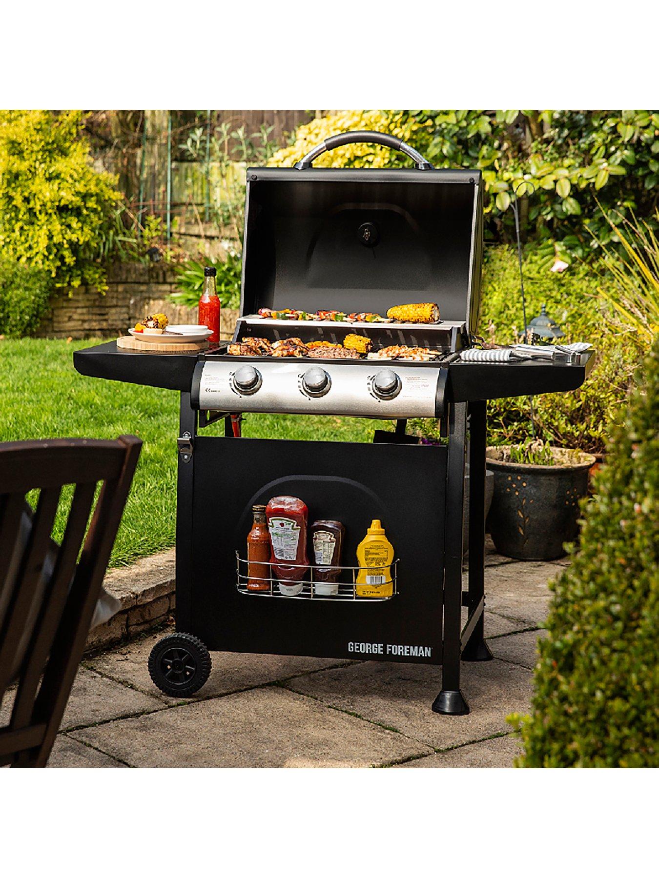 Image 5 of 7 of George Foreman 3-Burner Gas BBQ - Black