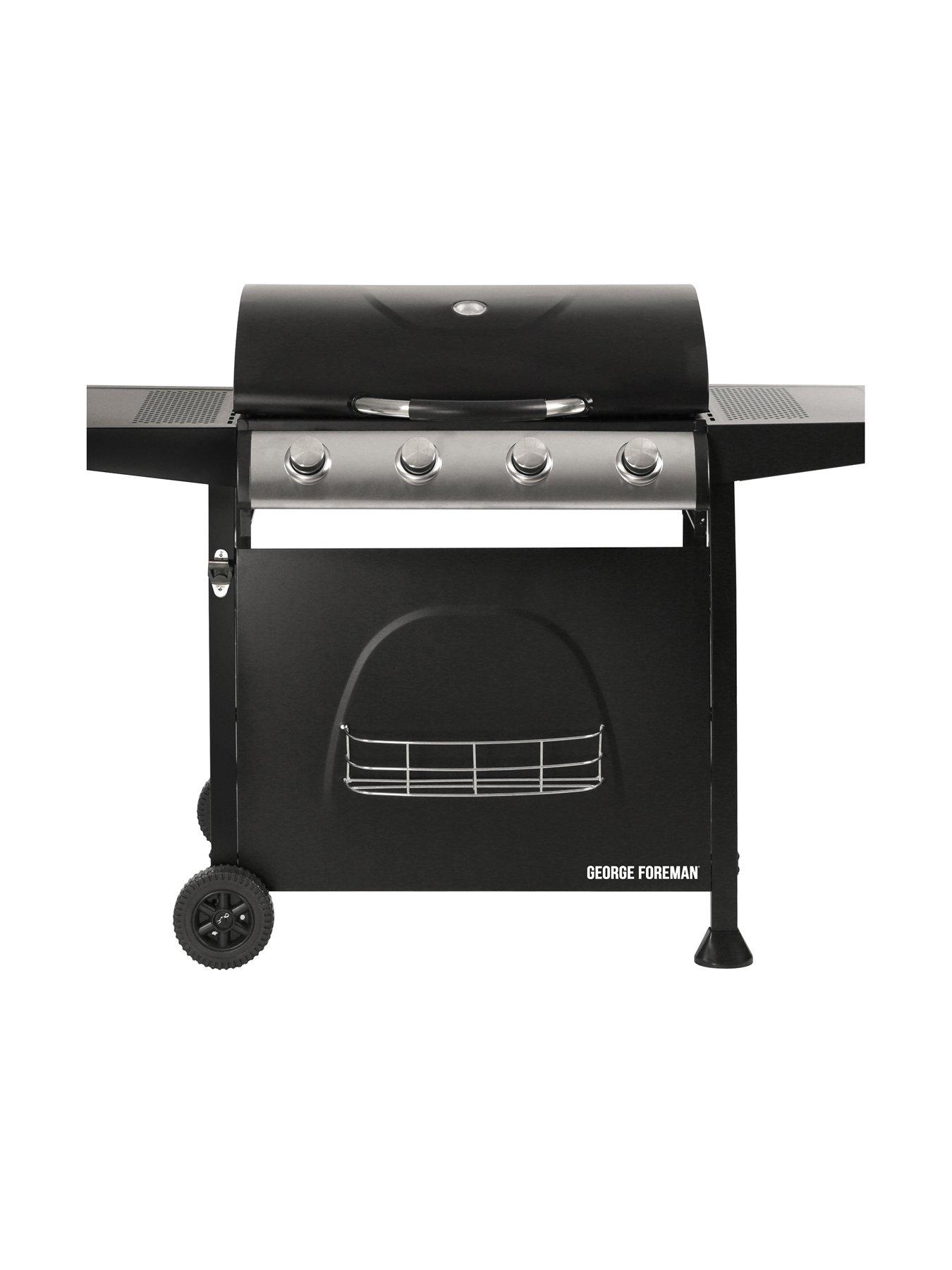 Image 3 of 7 of George Foreman 4-Burner Gas BBQ - Black