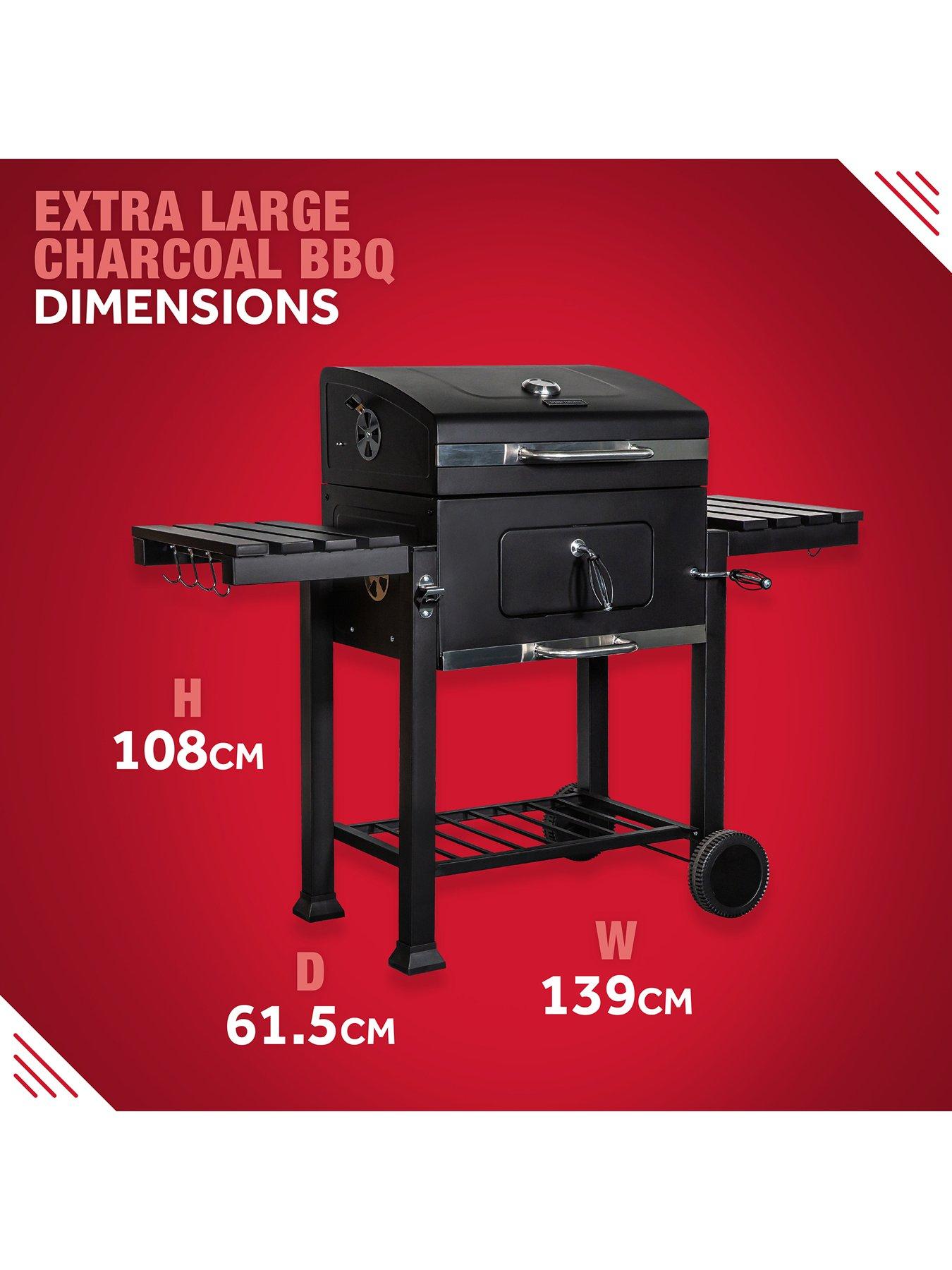 Extra large charcoal grill best sale