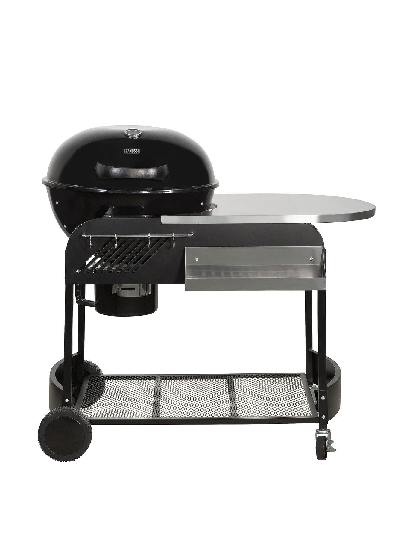 Product photograph of Zanussi Zcbbq22tk-c Charcoal Trolley Bbq With Cover In Black from very.co.uk