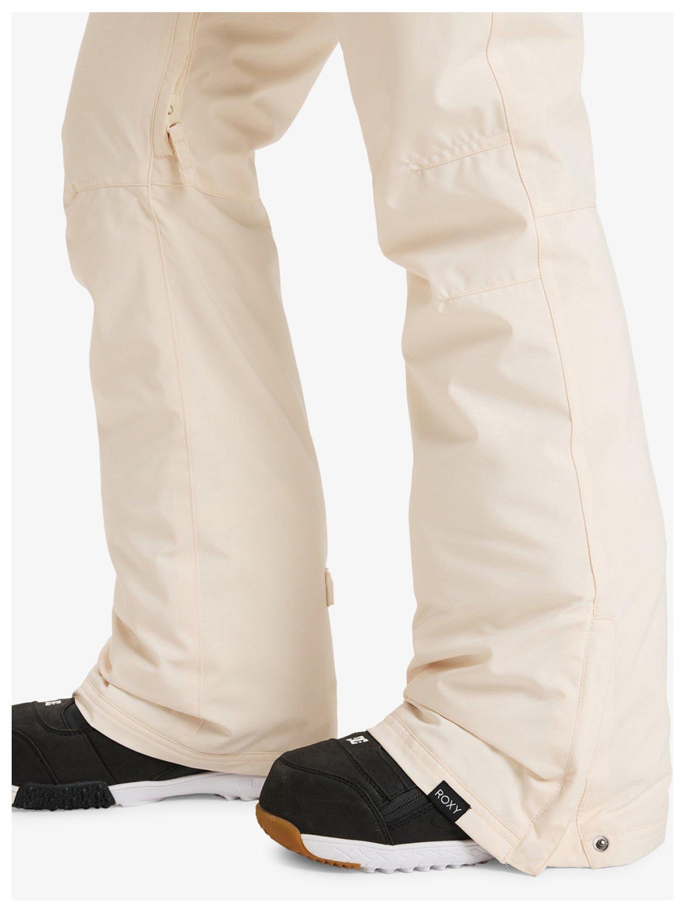 Roxy Women's Back Yard Ski Pants Cream Very