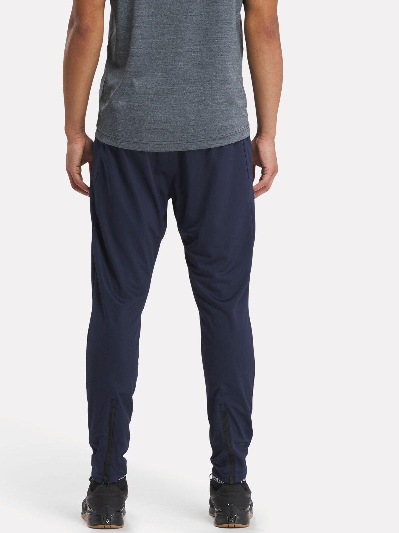 Image 2 of 6 of Reebok Mens Training ID Train Knit Pants - Navy