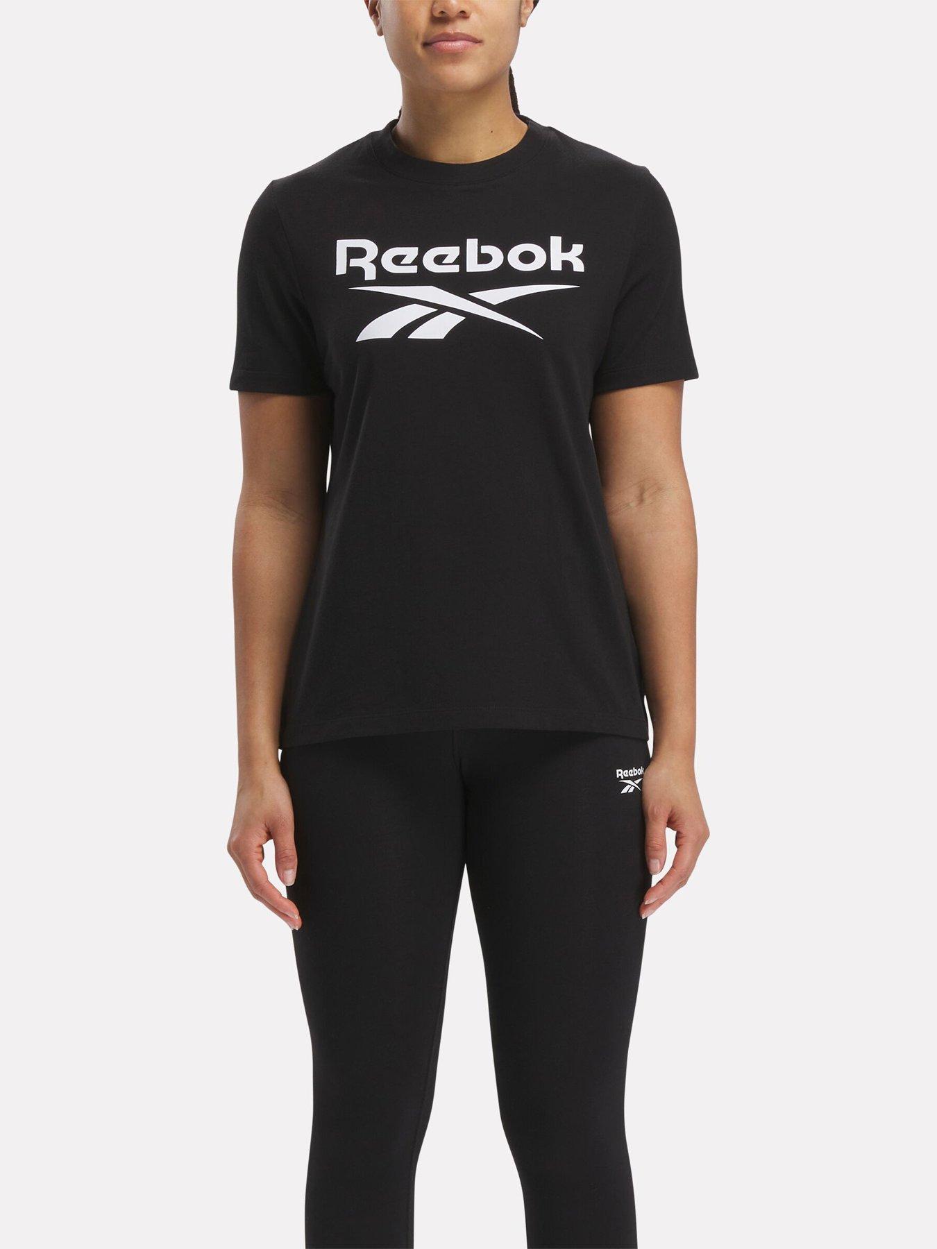 undefined Womens Training Identity Big Logo T-Shirt - Black