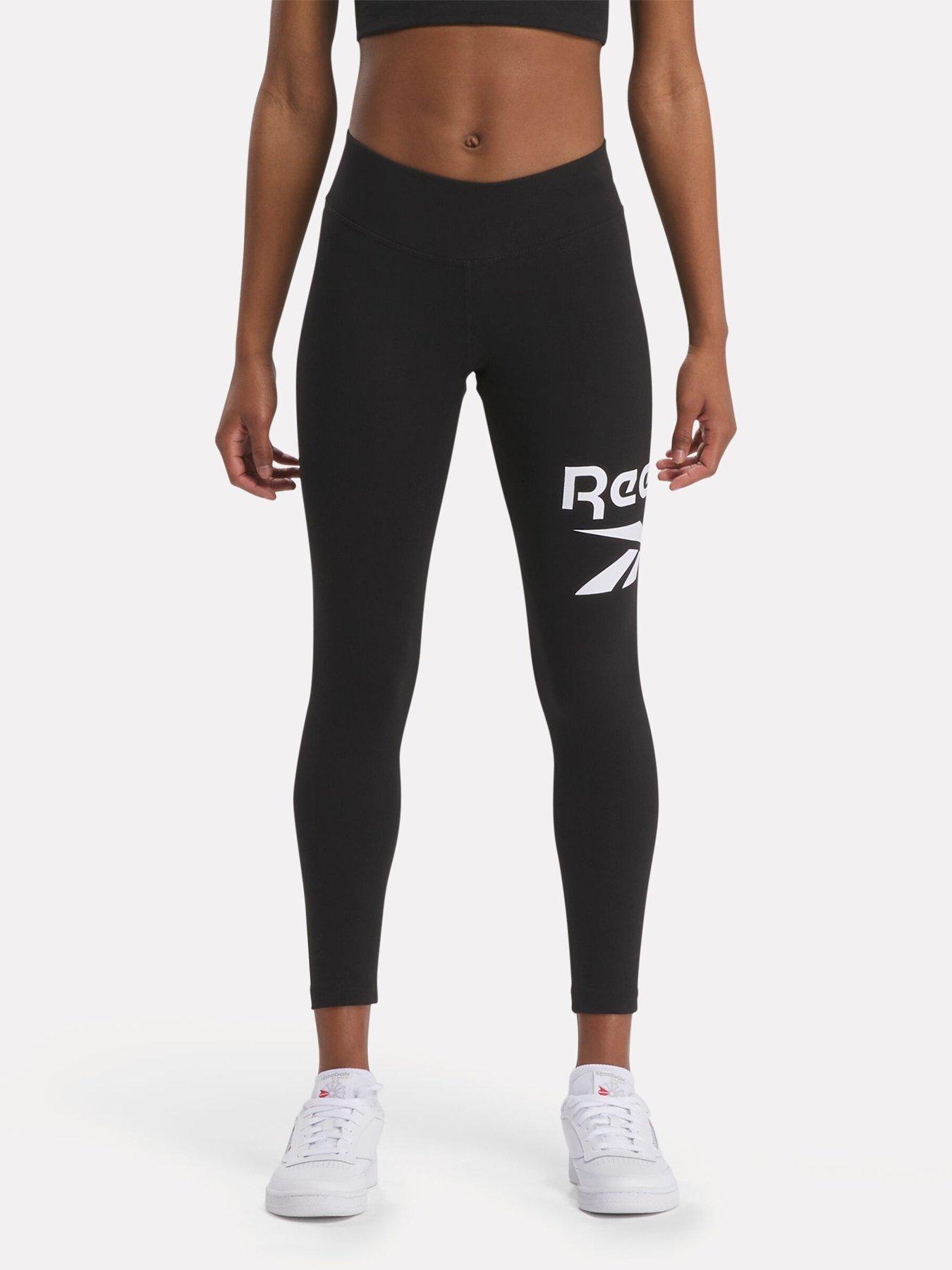 undefined Womens Training Identity Big Logo Cotton Legging - Black