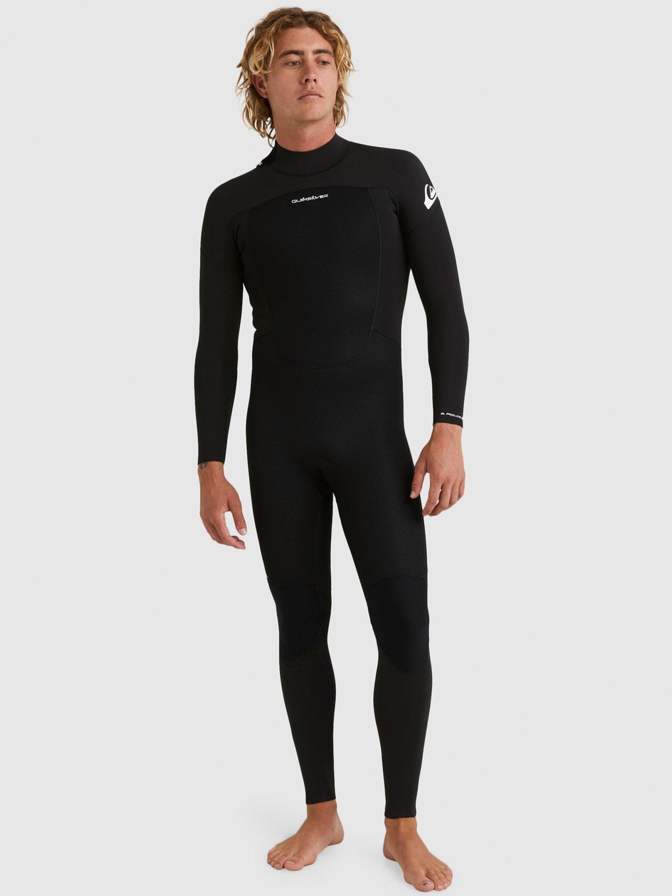 Image 1 of 6 of Quiksilver Mens Prologue 4/3 Back Zip Long Sleeve Wetsuit - Black
