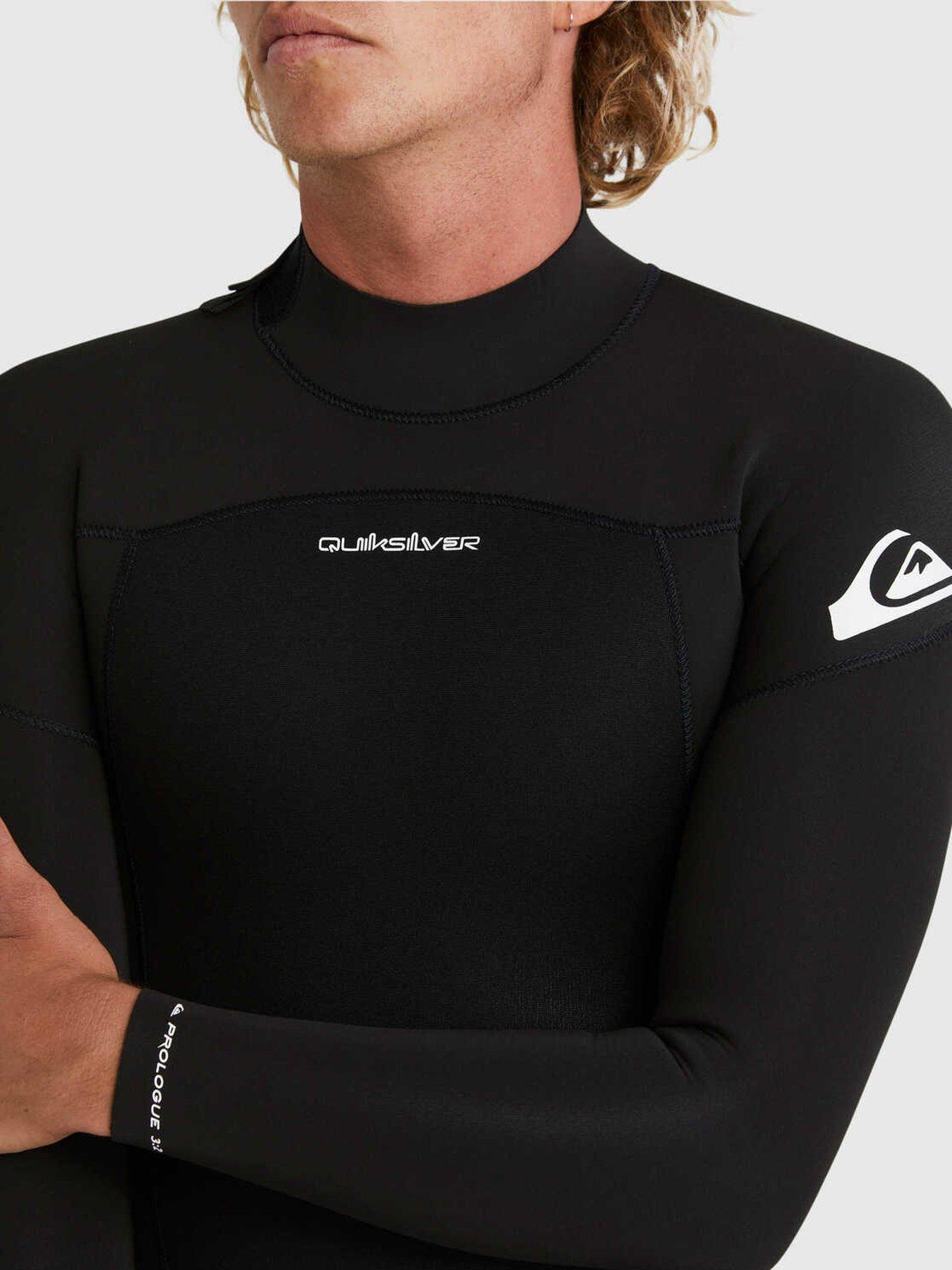 Image 4 of 6 of Quiksilver Mens Prologue 4/3 Back Zip Long Sleeve Wetsuit - Black
