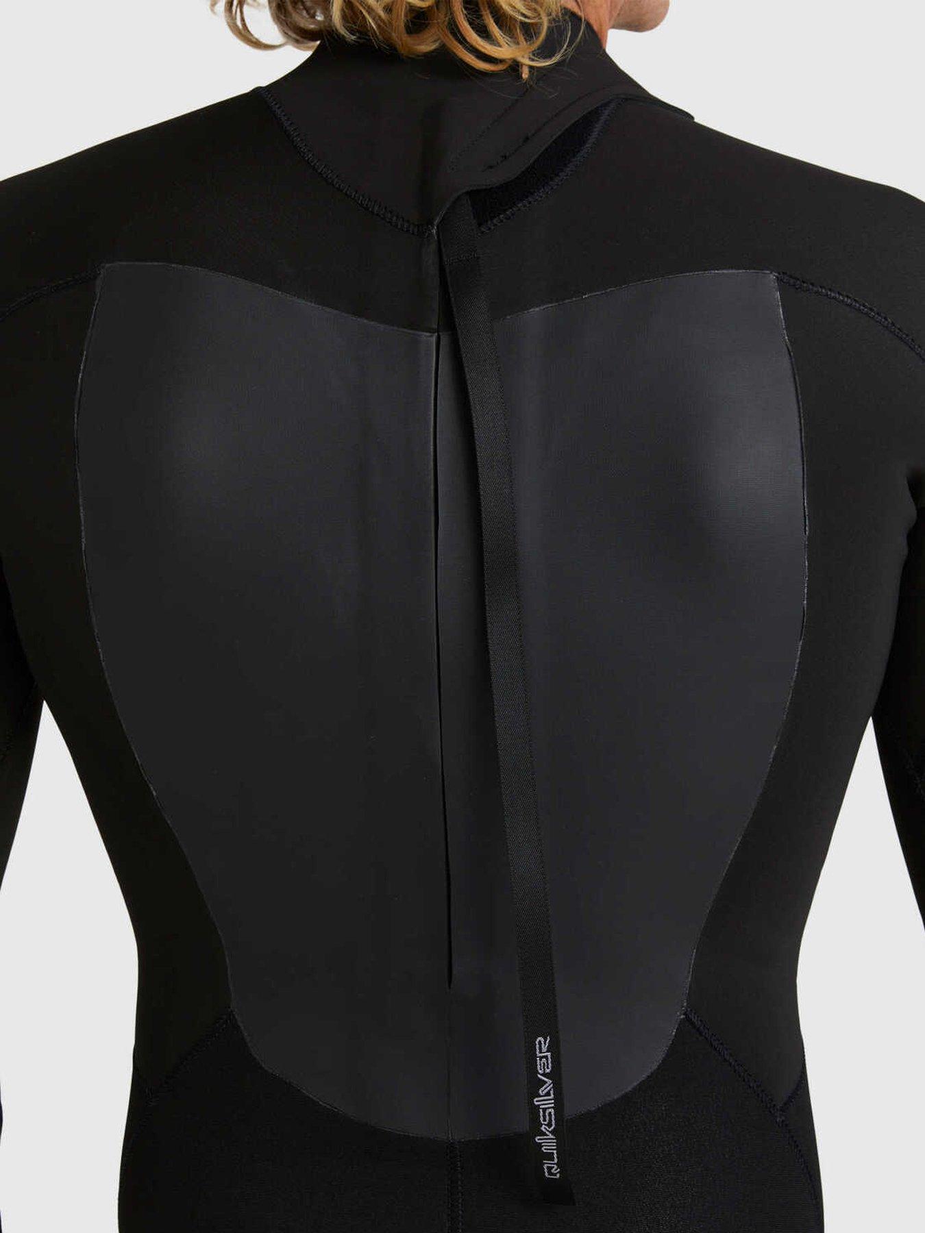 Image 5 of 6 of Quiksilver Mens Prologue 4/3 Back Zip Long Sleeve Wetsuit - Black