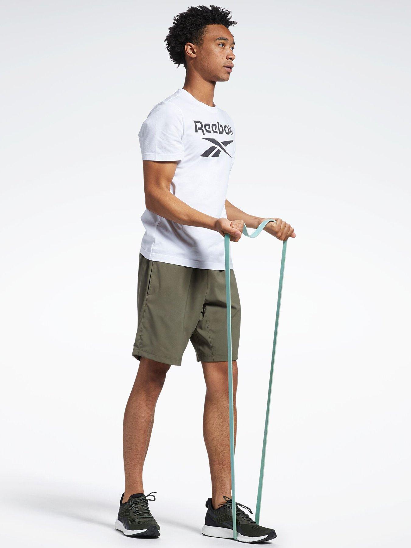 Image 3 of 6 of Reebok Mens Training Woven Shorts - Green