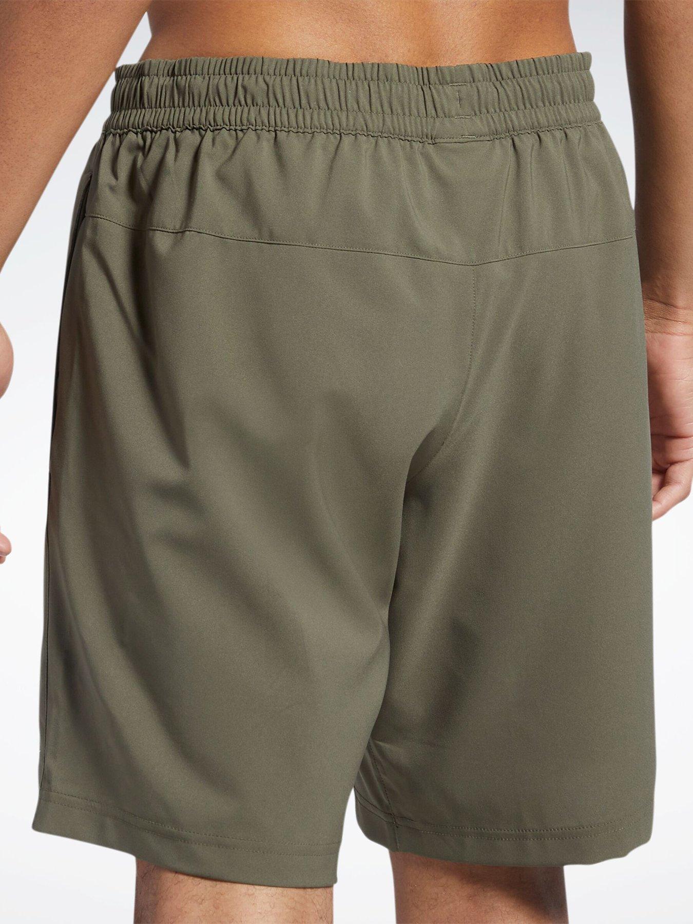 Image 5 of 6 of Reebok Mens Training Woven Shorts - Green