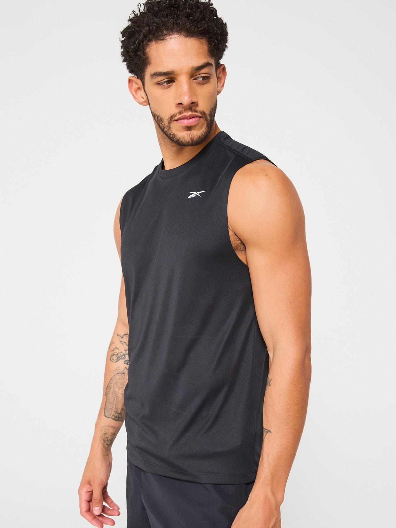 undefined Mens Training Train Tech Tank - Black