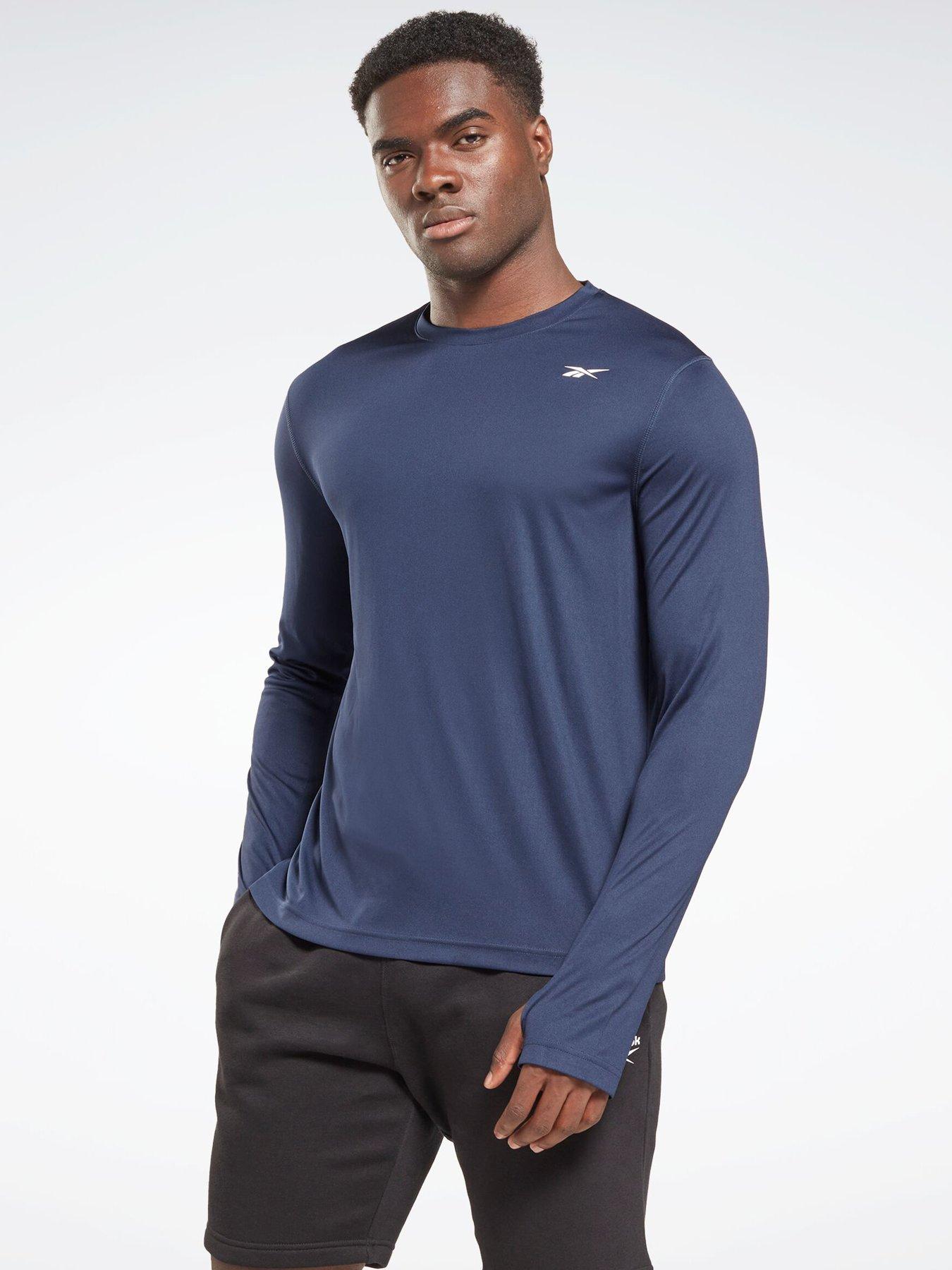 undefined Mens Training Train Long Sleeve Tech T-Shirt - Navy