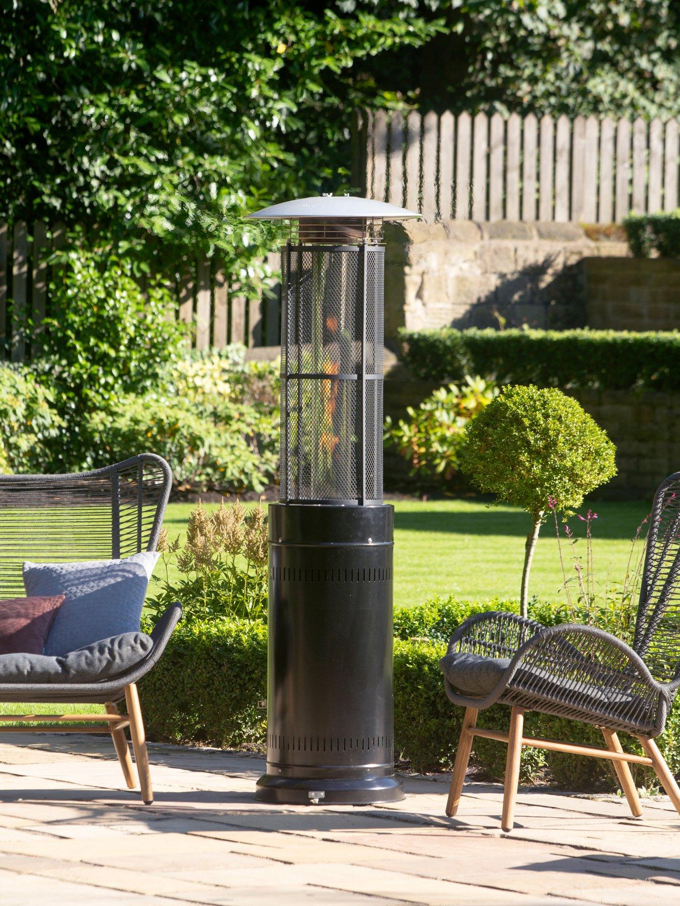 Product photograph of Pacific Lifestyle Black Cylinder Patio Heater from very.co.uk