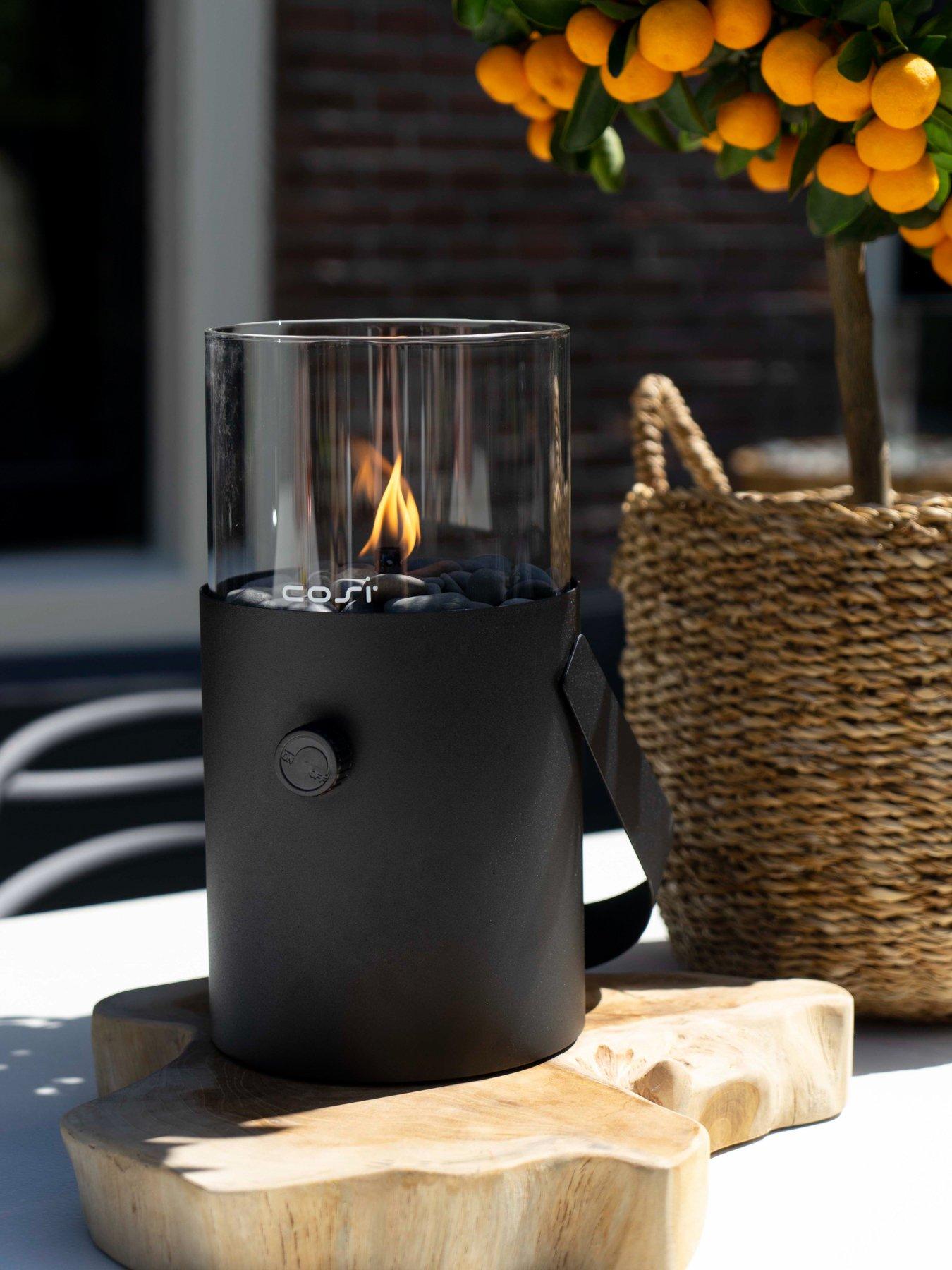 Product photograph of Pacific Lifestyle Cosiscoop Black Fire Lantern from very.co.uk