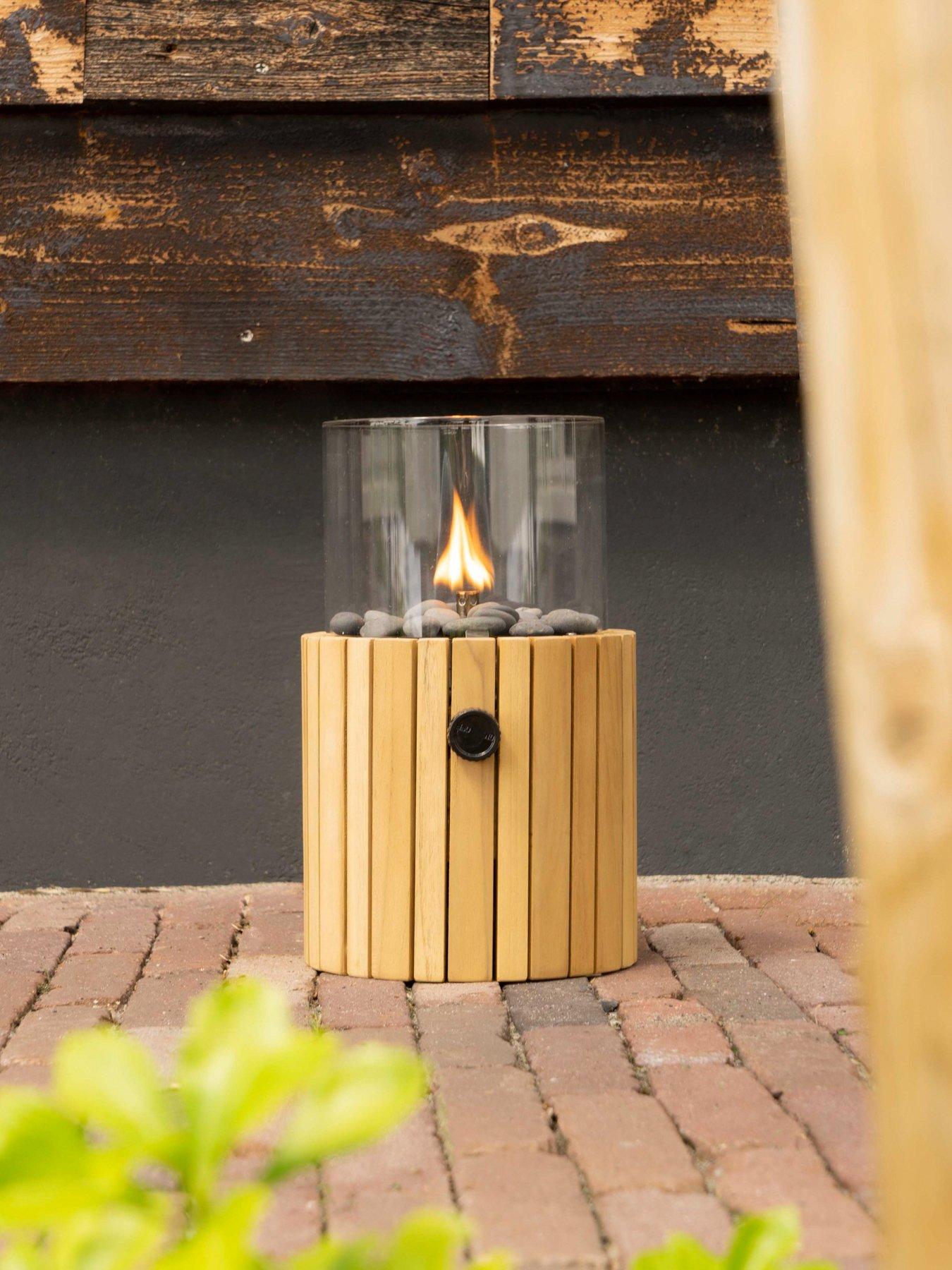 Product photograph of Pacific Lifestyle Cosiscoop Fire Lantern - Timber from very.co.uk