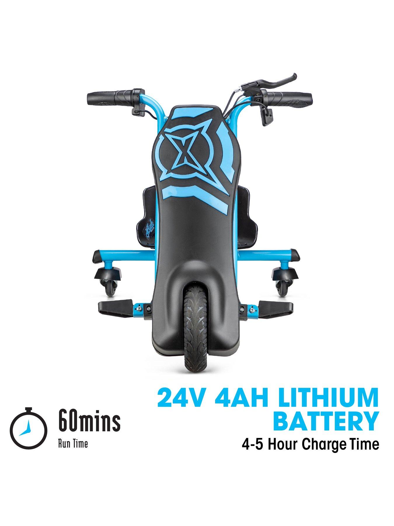 Image 6 of 7 of XOOTZ Cyclone 24V Electric Drift Trike - Blue