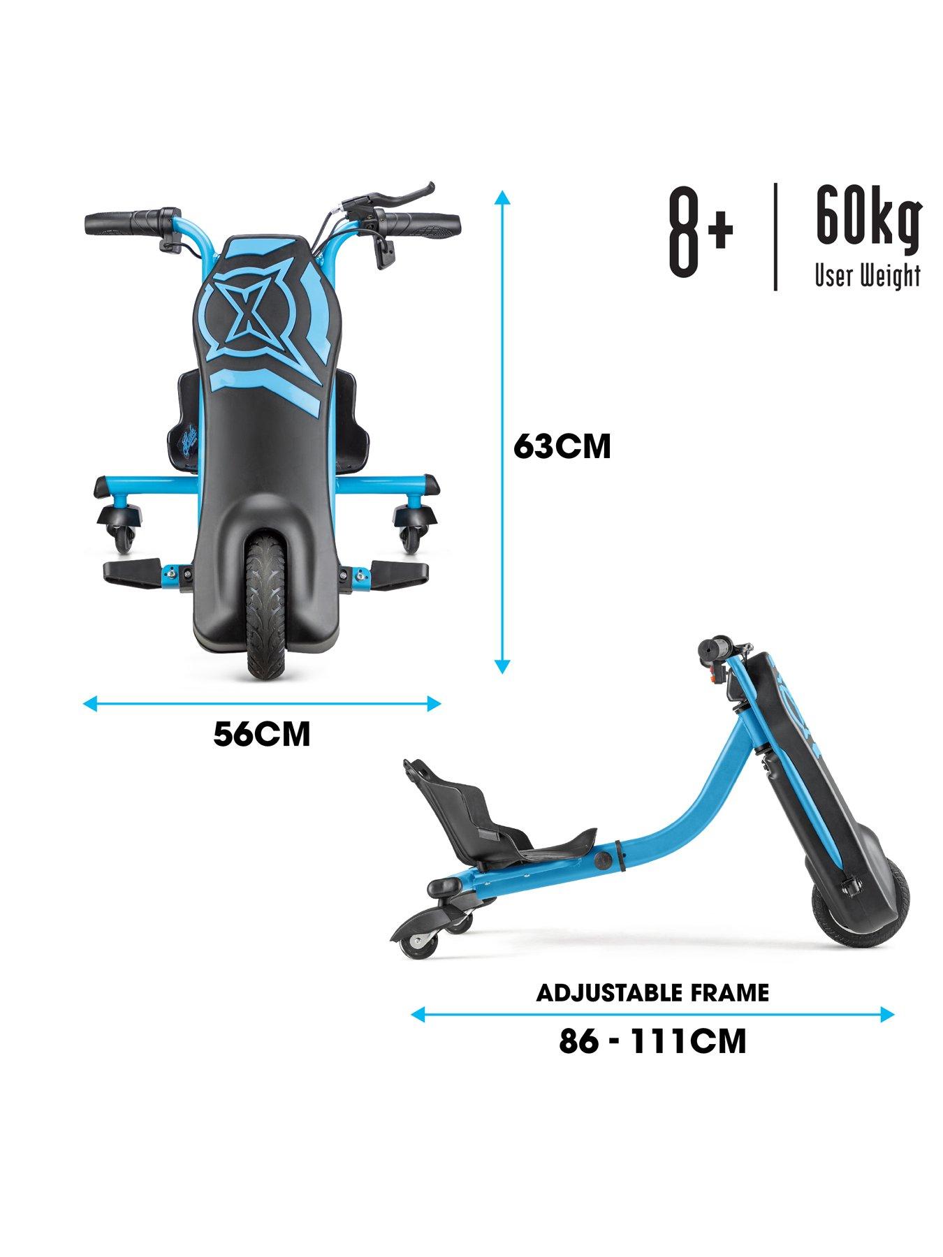 Image 7 of 7 of XOOTZ Cyclone 24V Electric Drift Trike - Blue
