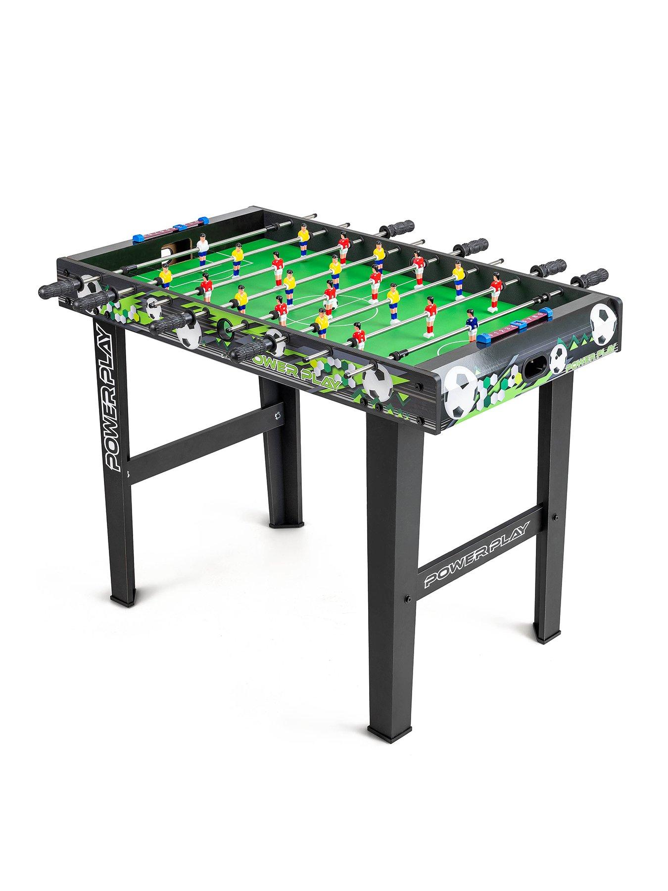 Product photograph of Powerplay 3ft Stand Up Football Games Table - Black from very.co.uk