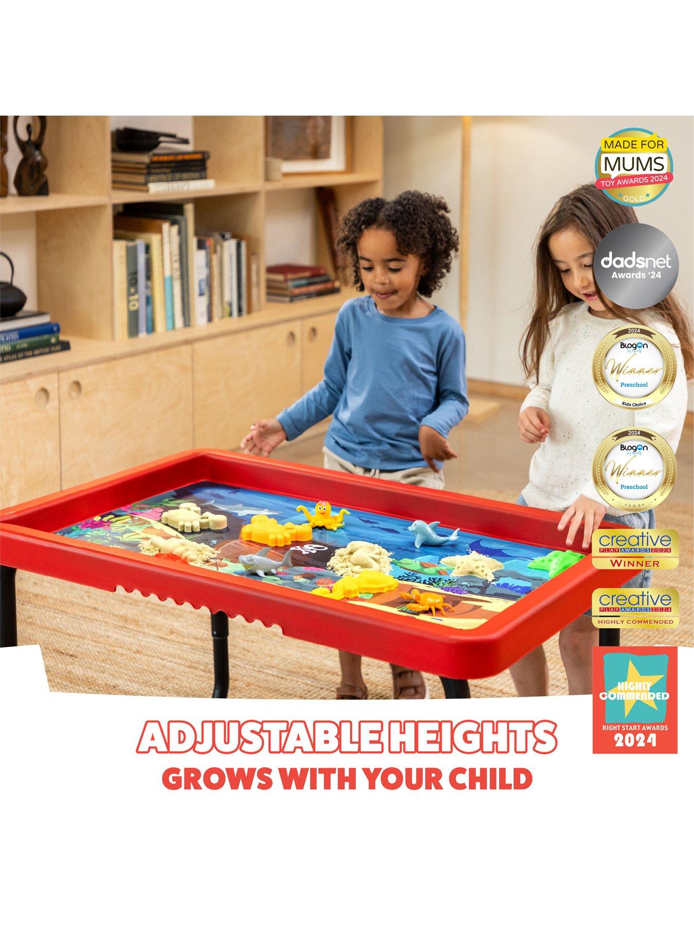 Image 5 of 7 of Toyrific Play Tray Activity Table with Sea Life and Dinosaur Play Mat Set