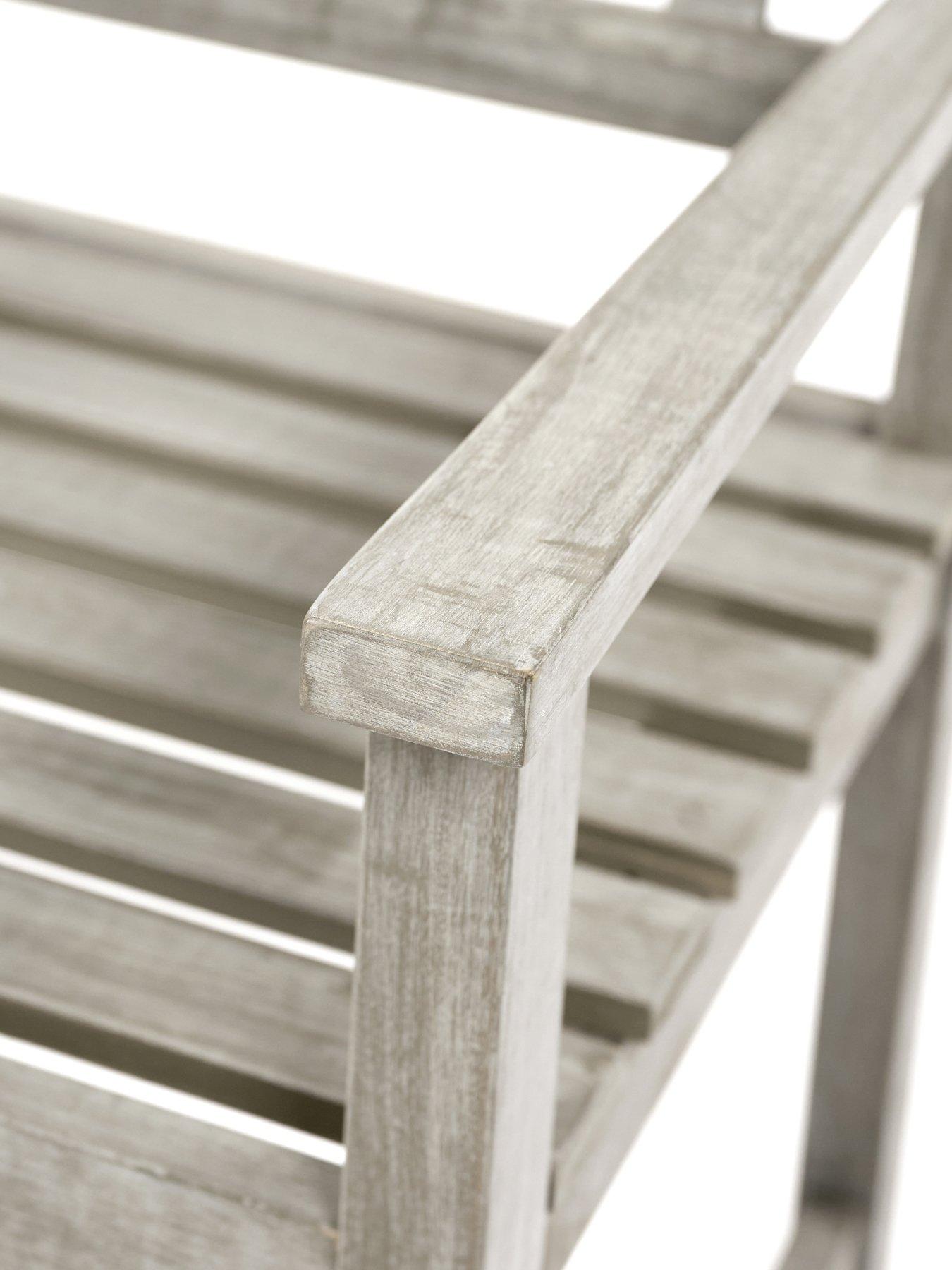 Image 5 of 7 of Pacific Lifestyle Cambridge Antique Grey Outdoor 2 Seater Bench