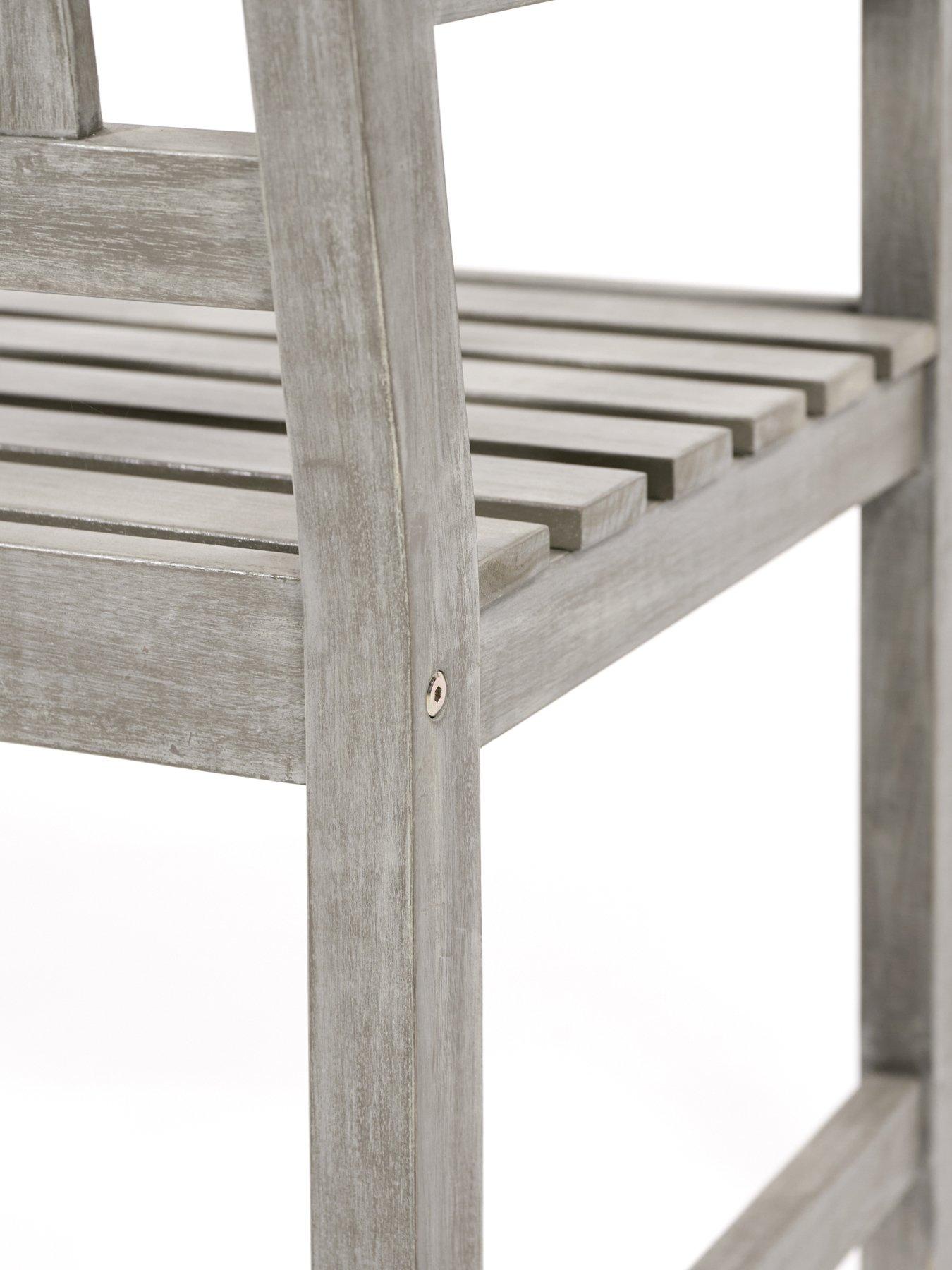 Image 6 of 7 of Pacific Lifestyle Cambridge Antique Grey Outdoor 2 Seater Bench