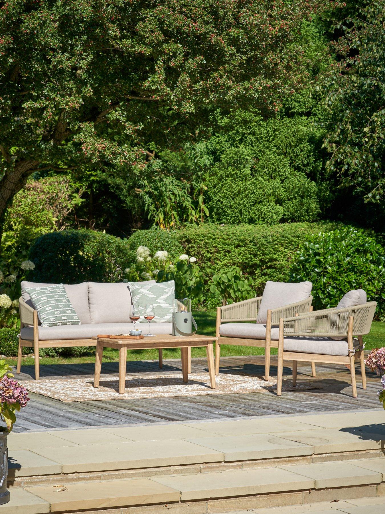 undefined Denver Sage Green Outdoor Seating Set