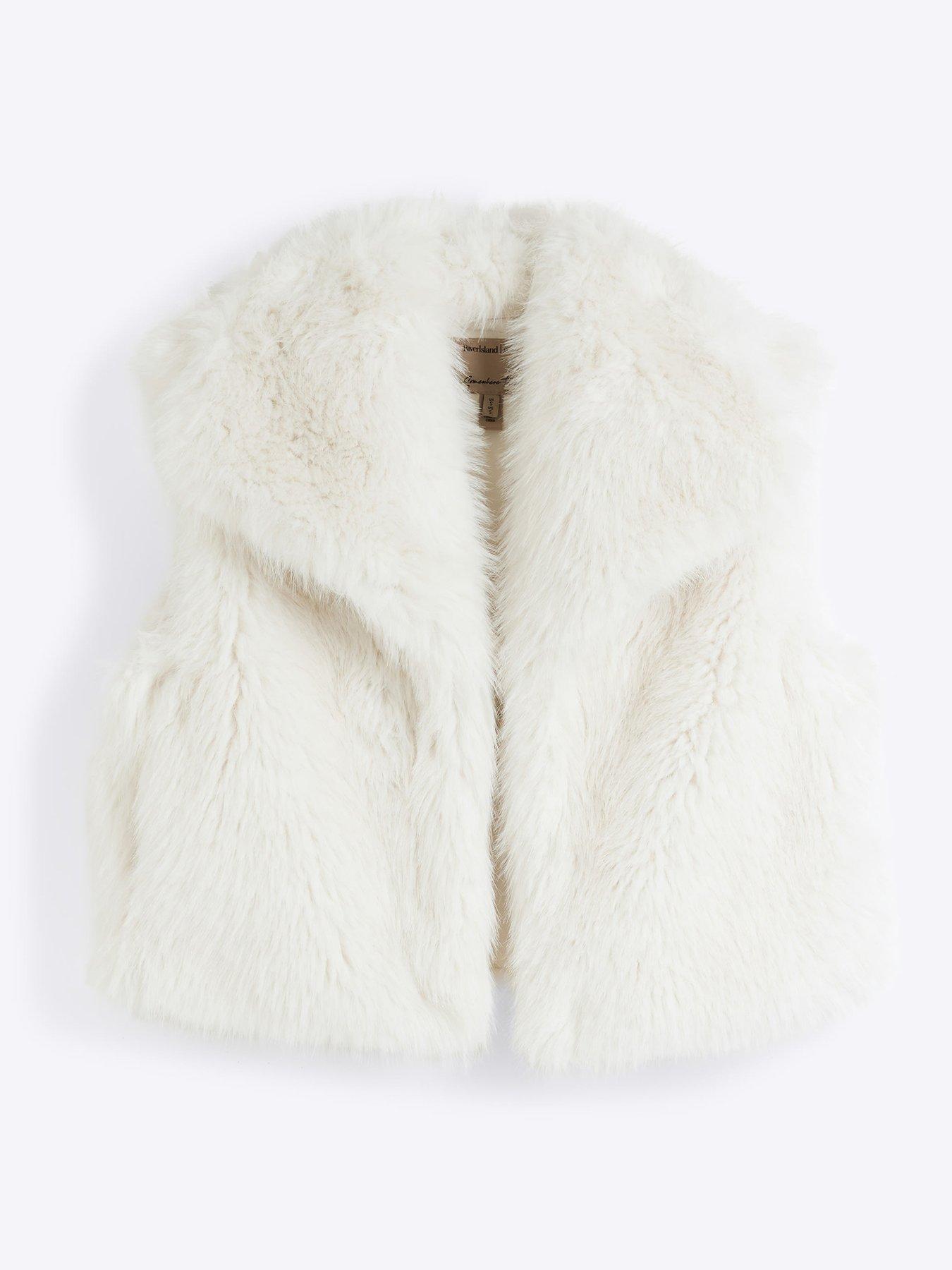 River island faux fur gilet on sale