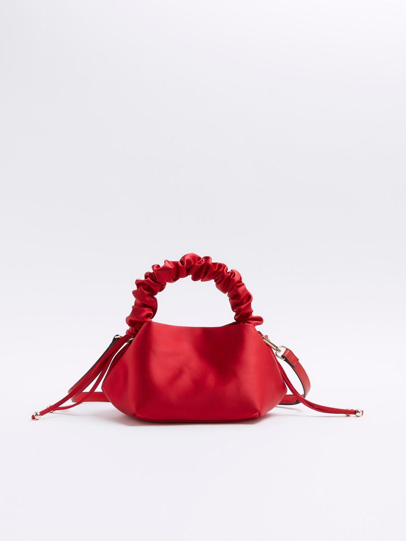 Red clutch bag river island sale