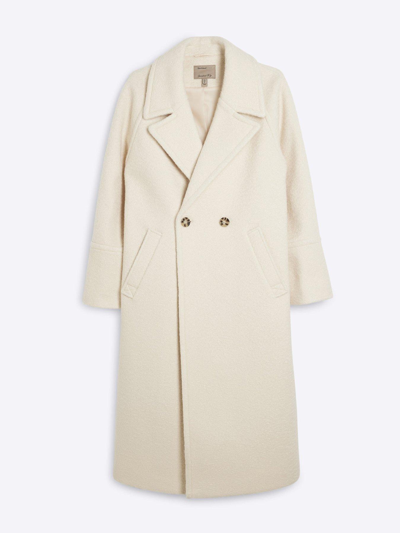 River Island Cream Duster Coat Uk River Island Boiled Wool Slouch